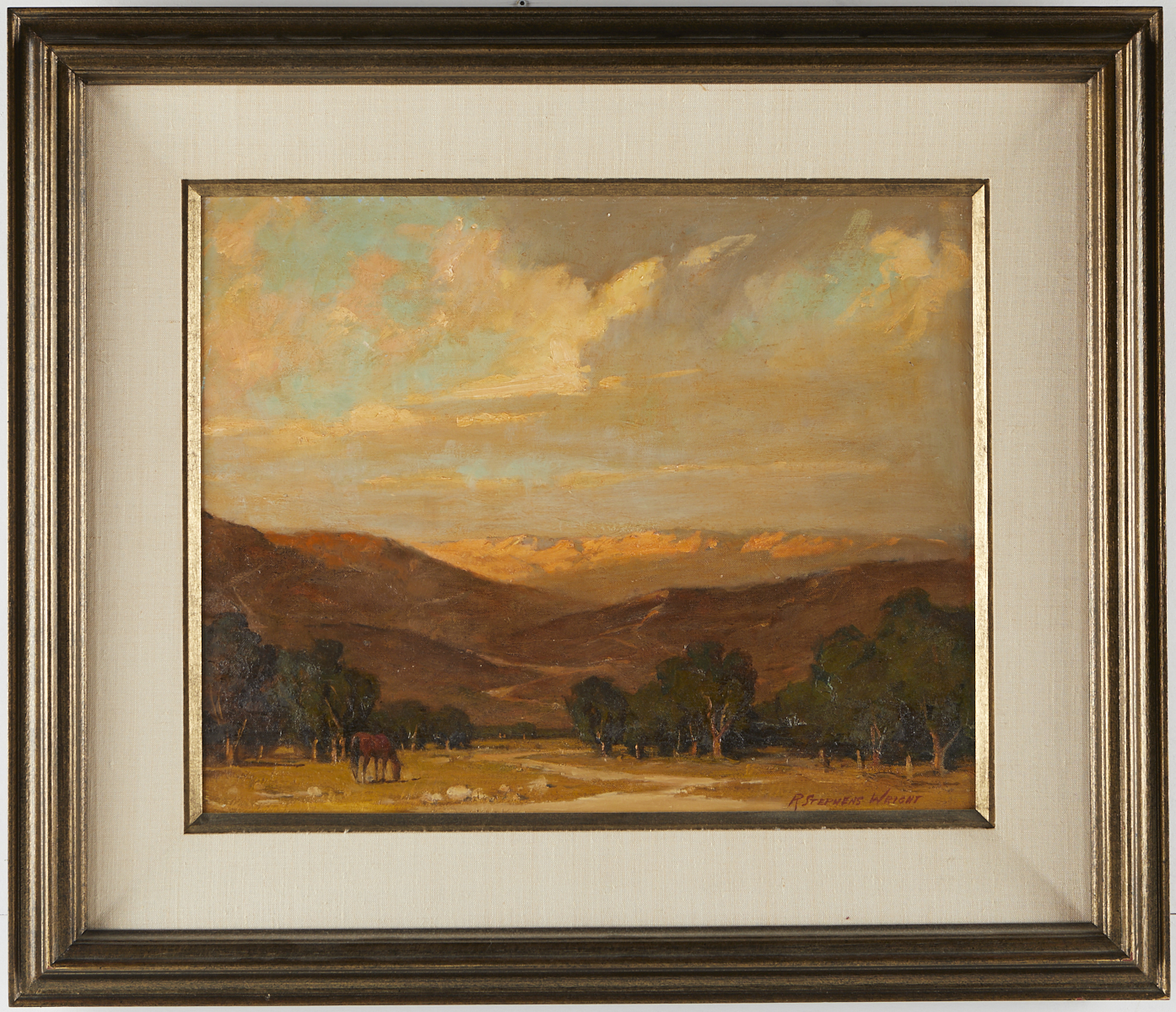 Redmond Stephens Wright Landscape Oil on Board - Image 2 of 3