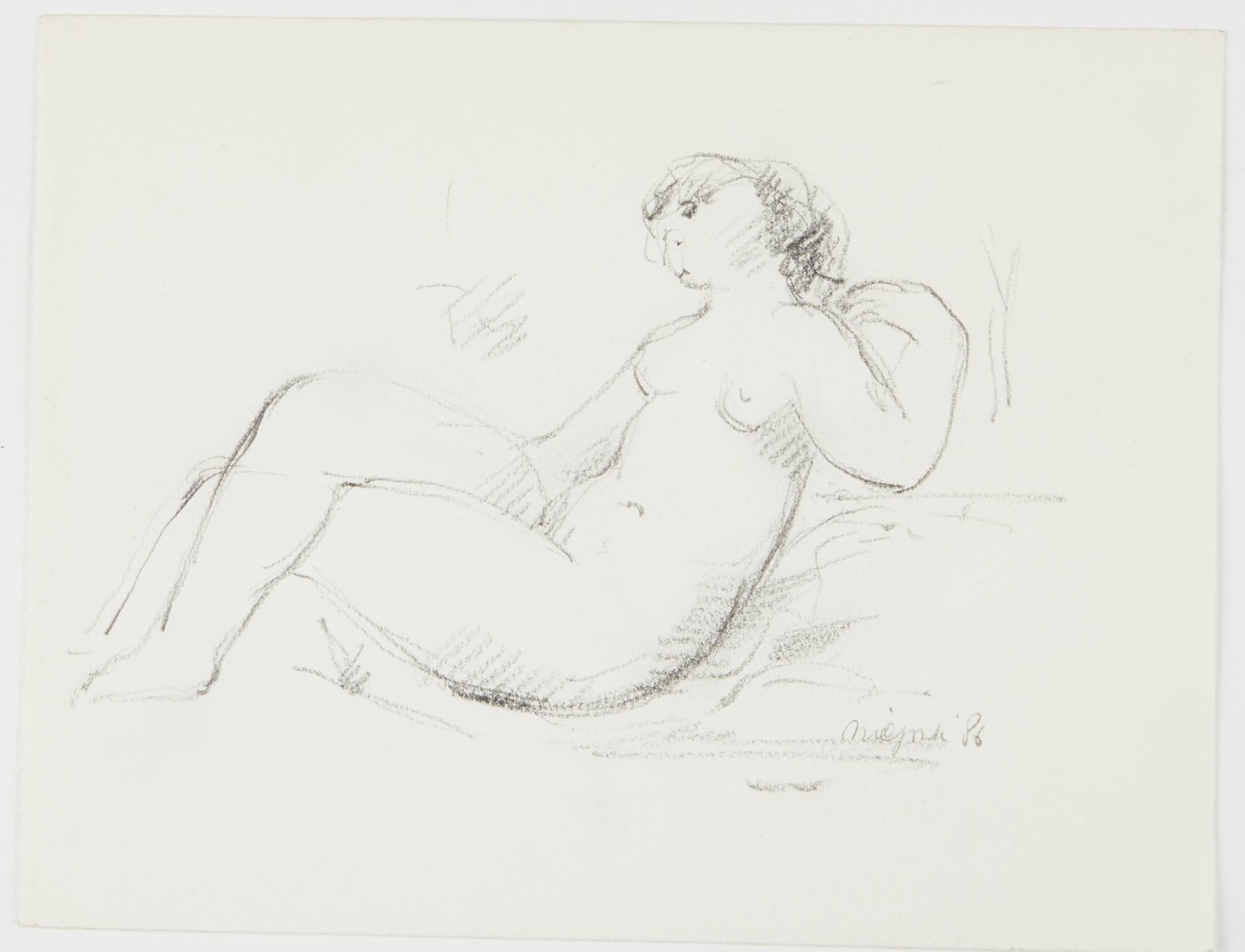 Grp: 3 Nic Jonk Drawings Female Nudes - Bild 5 aus 8