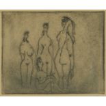 Style of Pablo Picasso Female Nudes Etching
