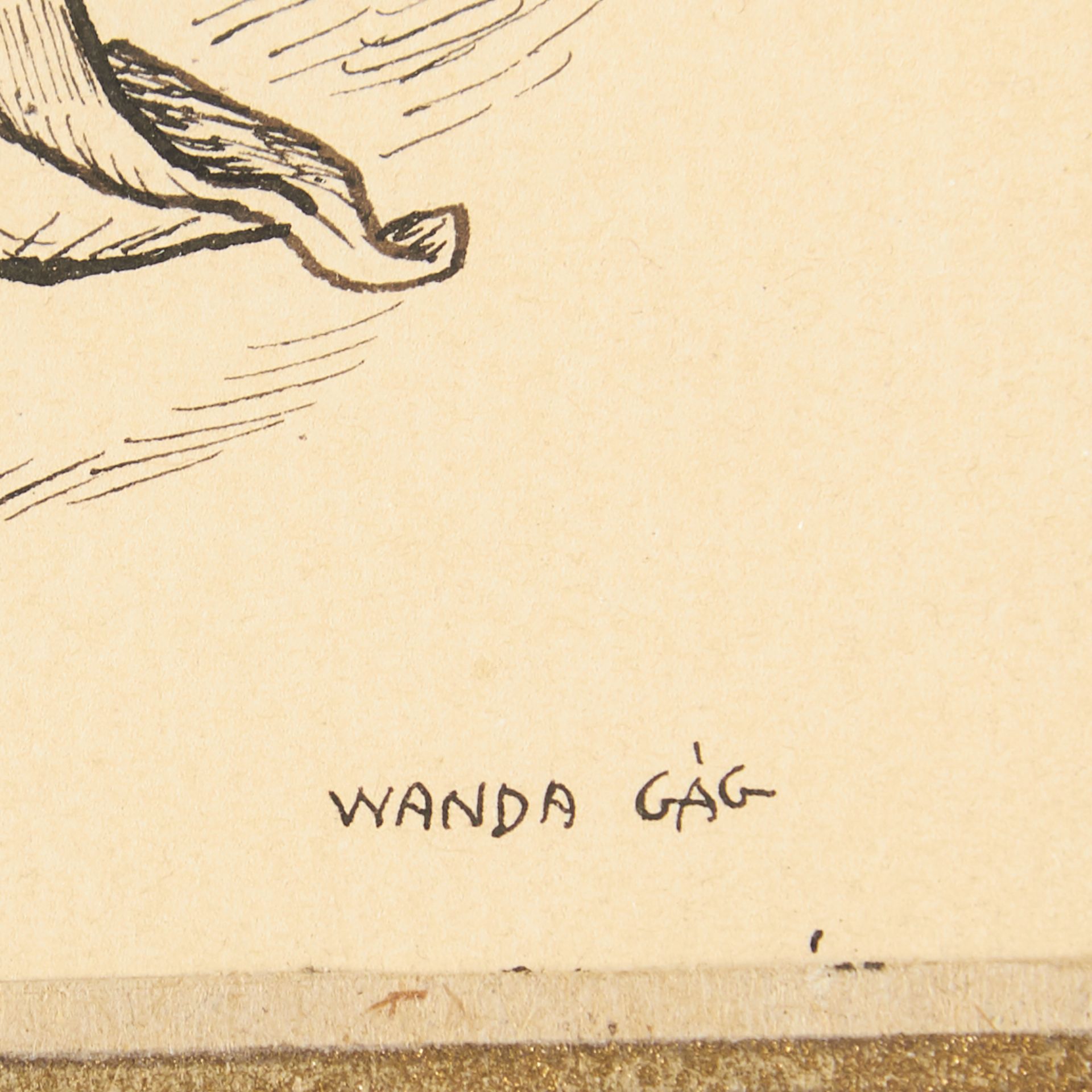 Wanda Gag "Composition" Pen & Ink on Paper - Bild 3 aus 4