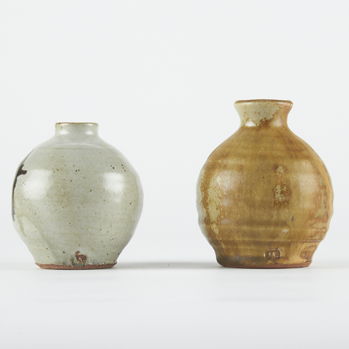 Pair of Warren MacKenzie Studio Ceramic Sauce Pitchers - Marked - Image 2 of 8