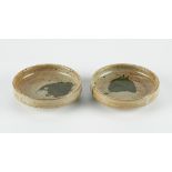 Pair of Warren MacKenzie Studio Ceramic Shallow Bowls - Marked