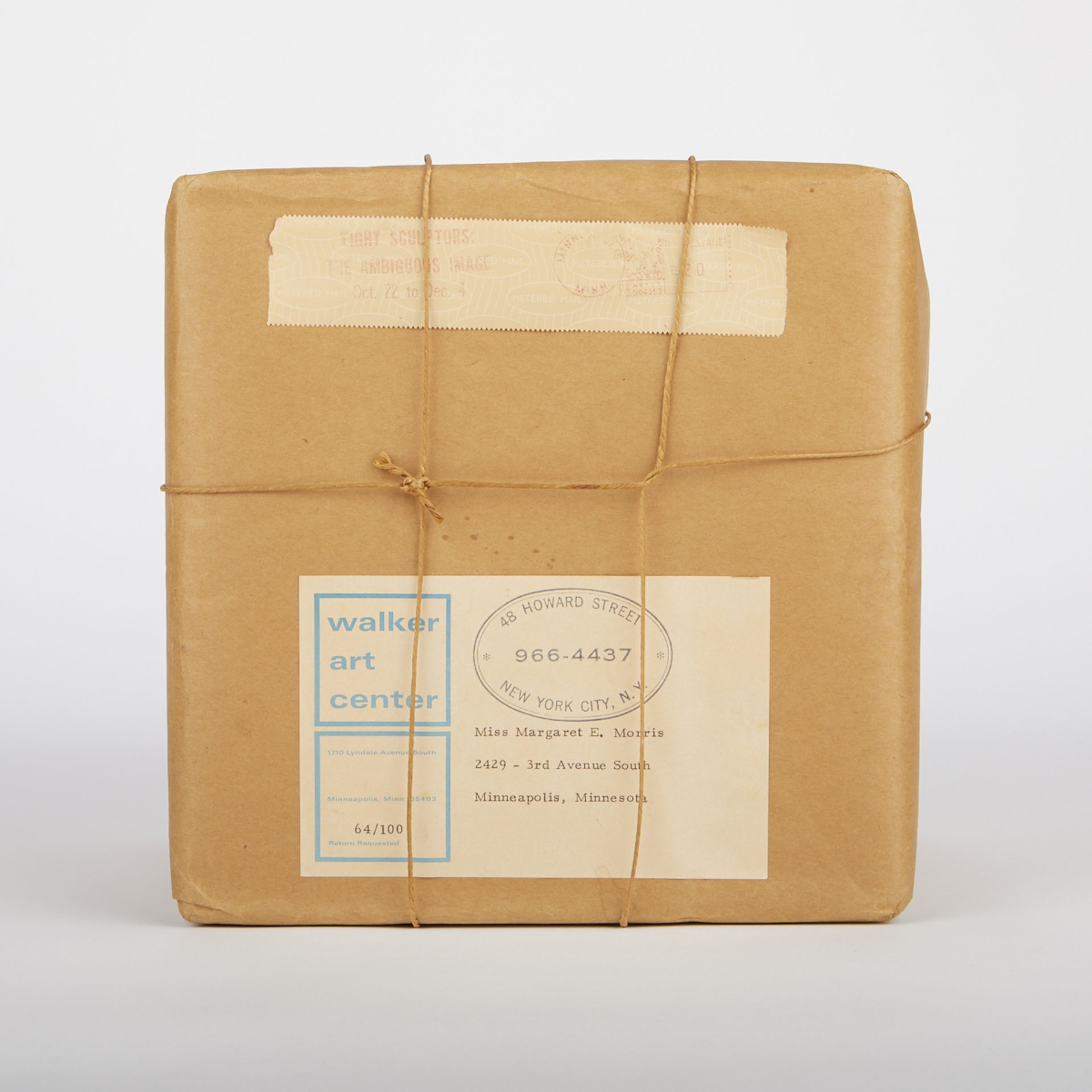 Christo "Wrapped Box" Sculpture 1966 - Bild 2 aus 10