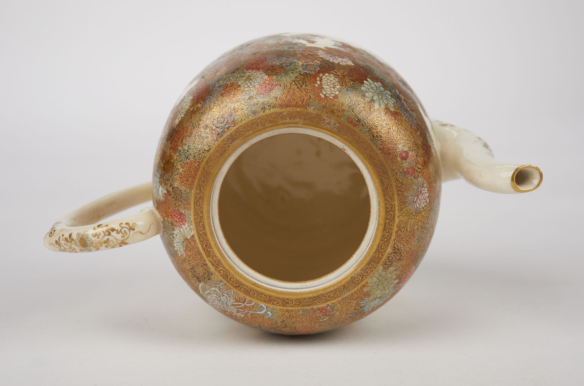 Yabu Meizan Satsuma Teapot - Bild 14 aus 17