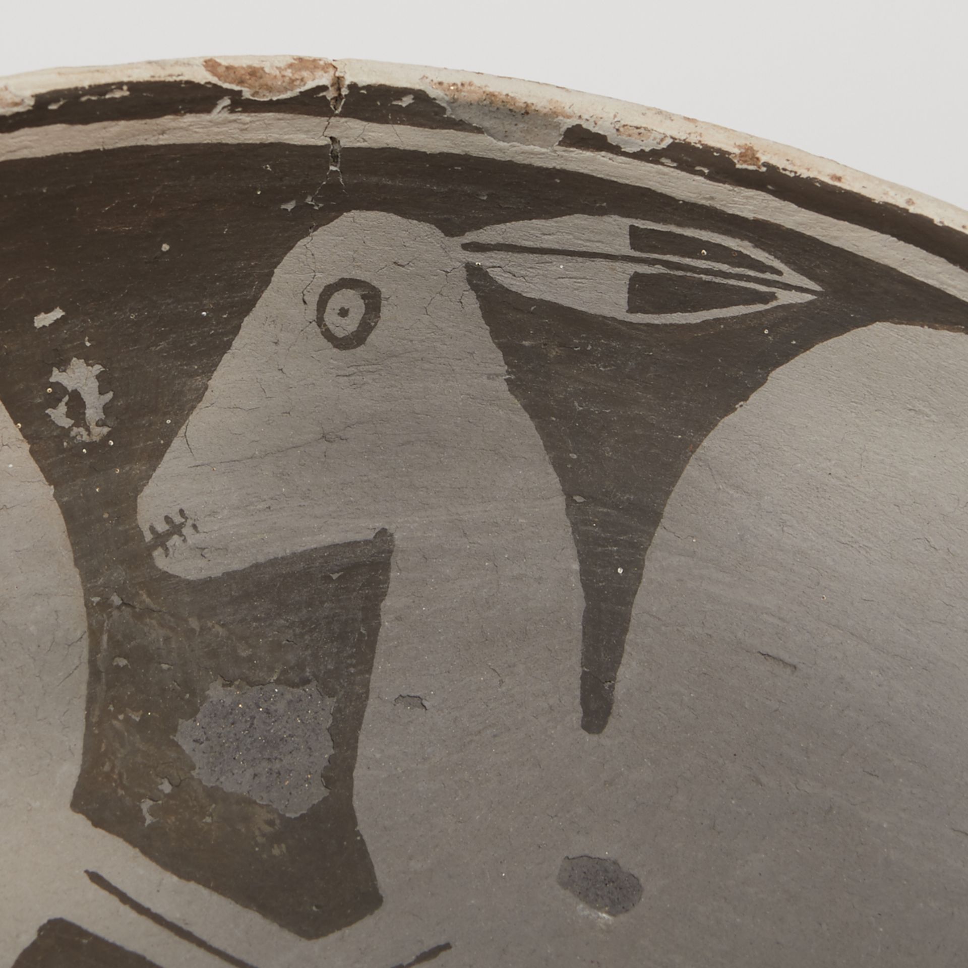 Mimbres Two Rabbits Pottery Bowl - Image 6 of 10