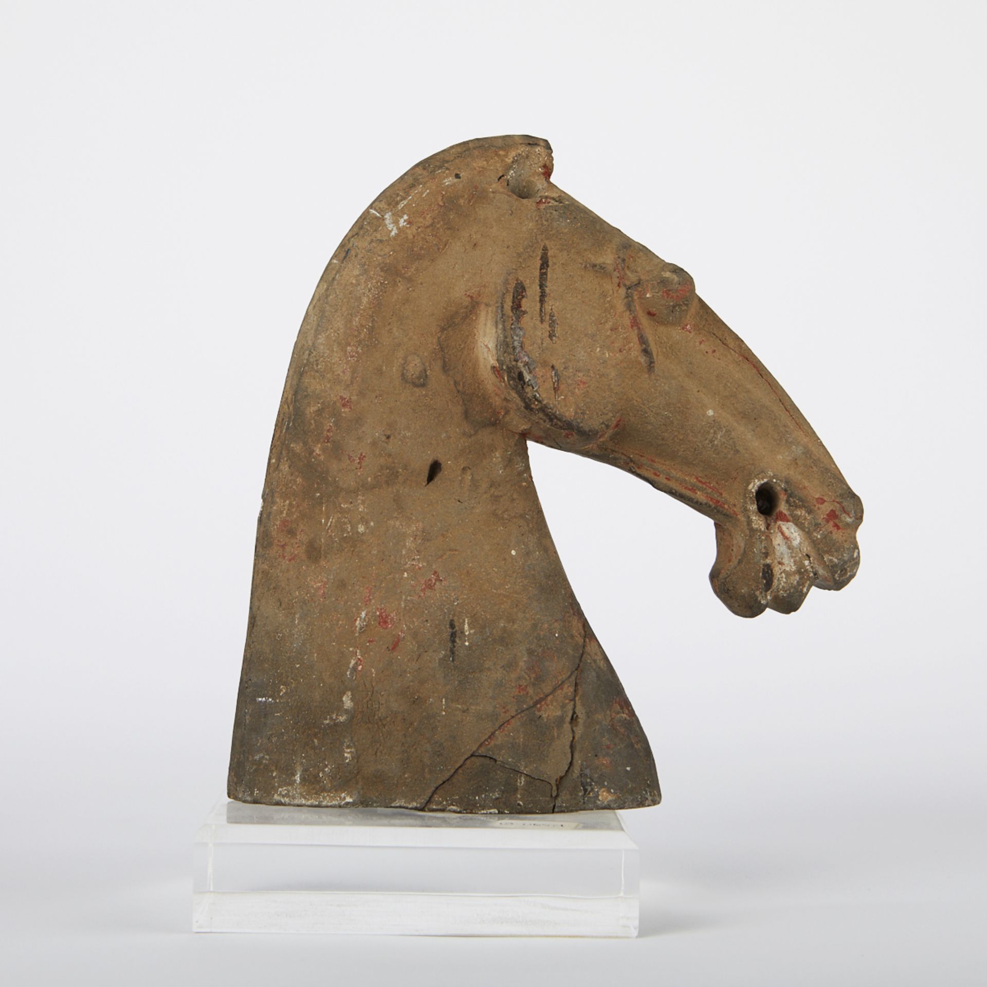 Chinese Han or Tang Terracotta Horse Head - Image 3 of 7