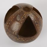 Early New Guinea Carved Coconut Vessel