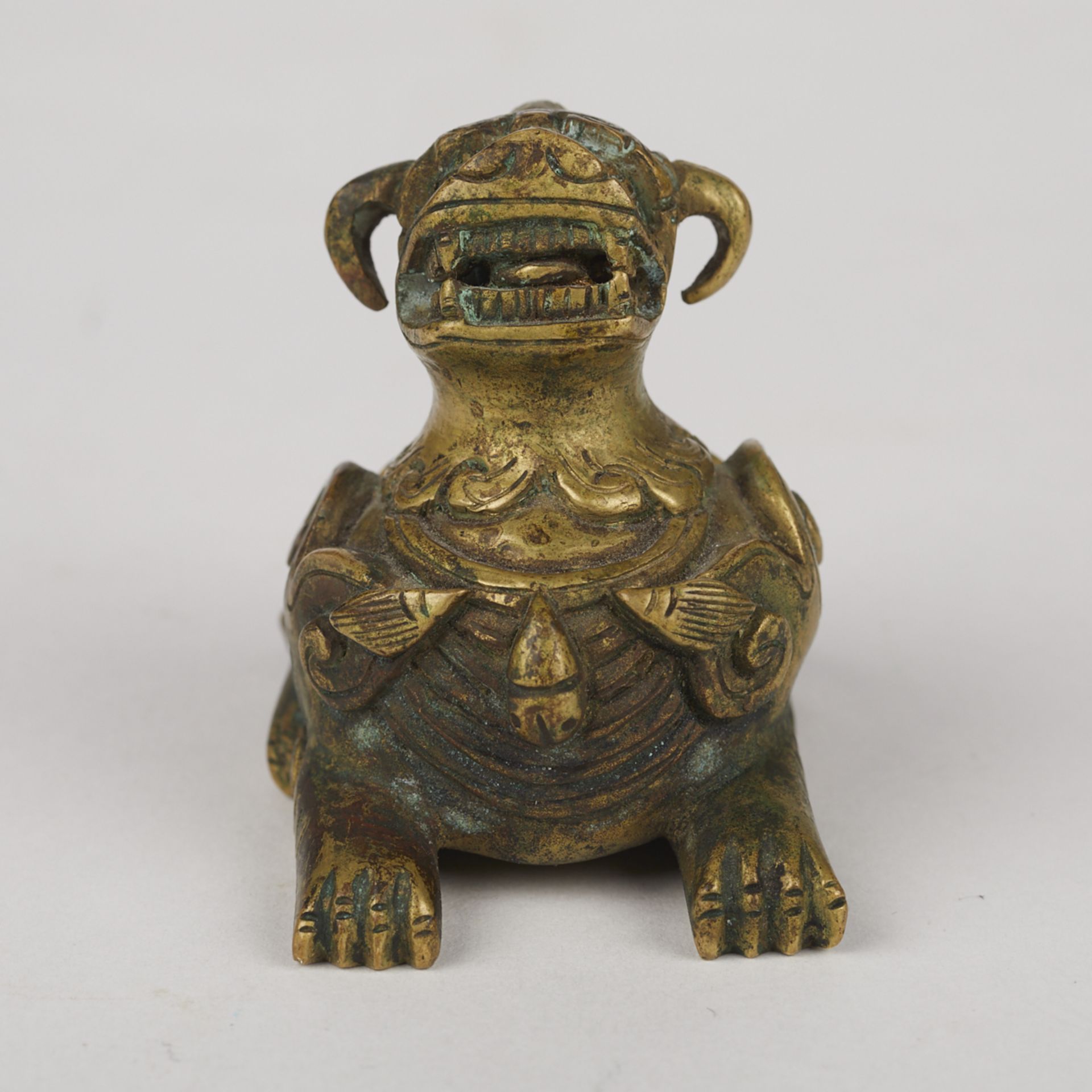 Chinese Bronze Foo Dog Paperweight - Image 3 of 9