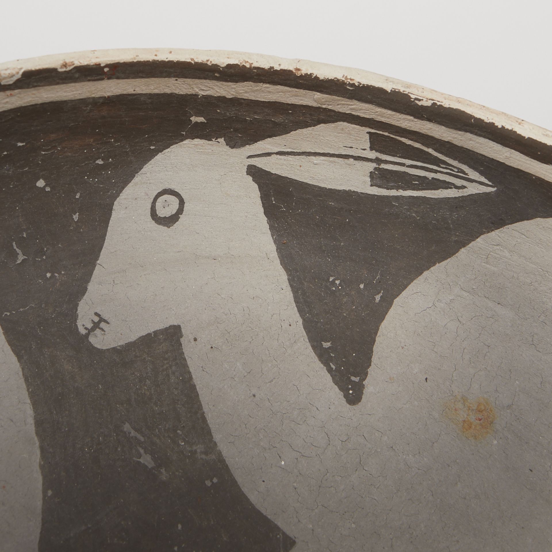 Mimbres Two Rabbits Pottery Bowl - Image 5 of 10