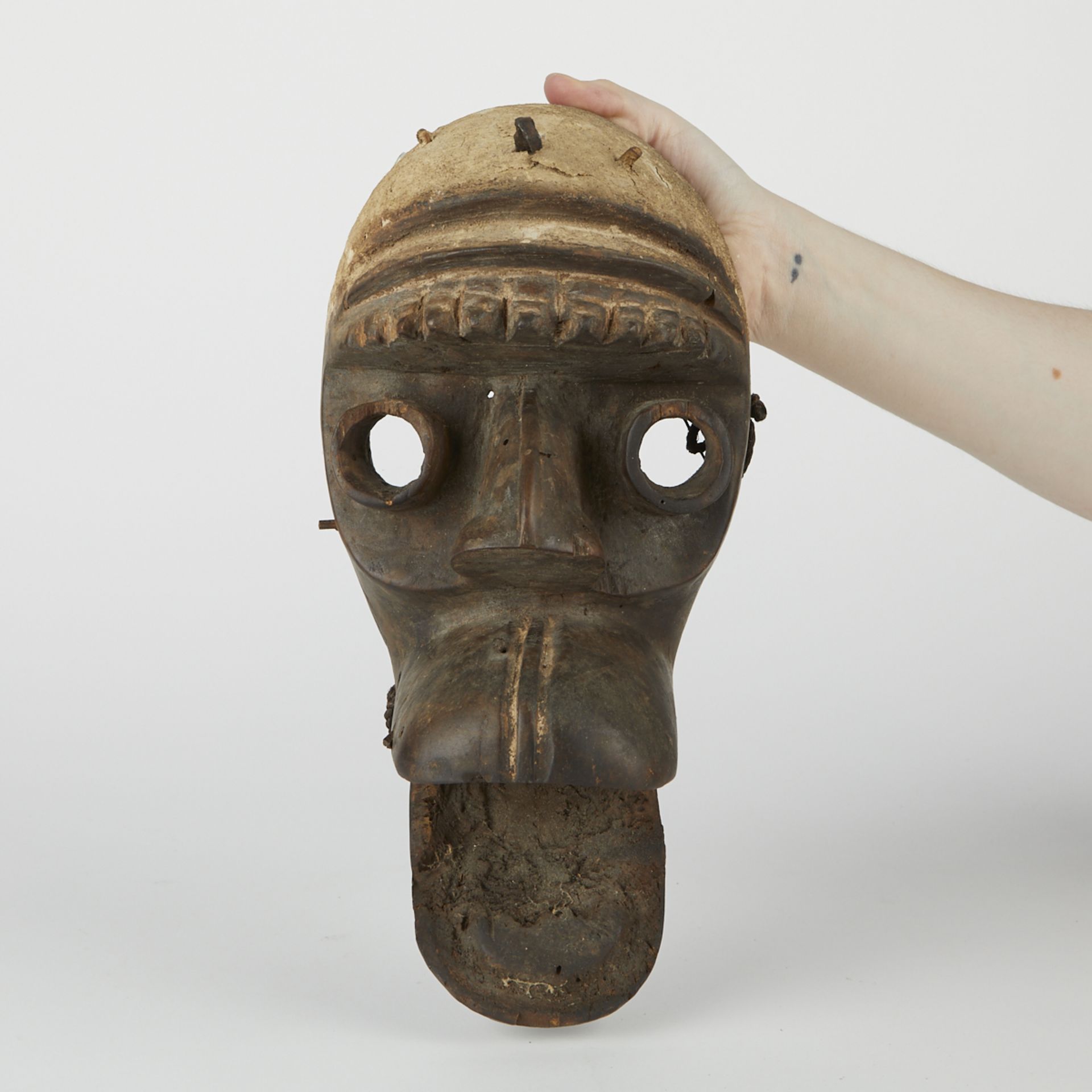 Grp: 5 20th c. African Carved Masks - Image 29 of 33