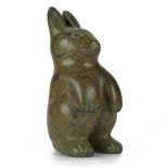 Large Stone Rabbit Carving