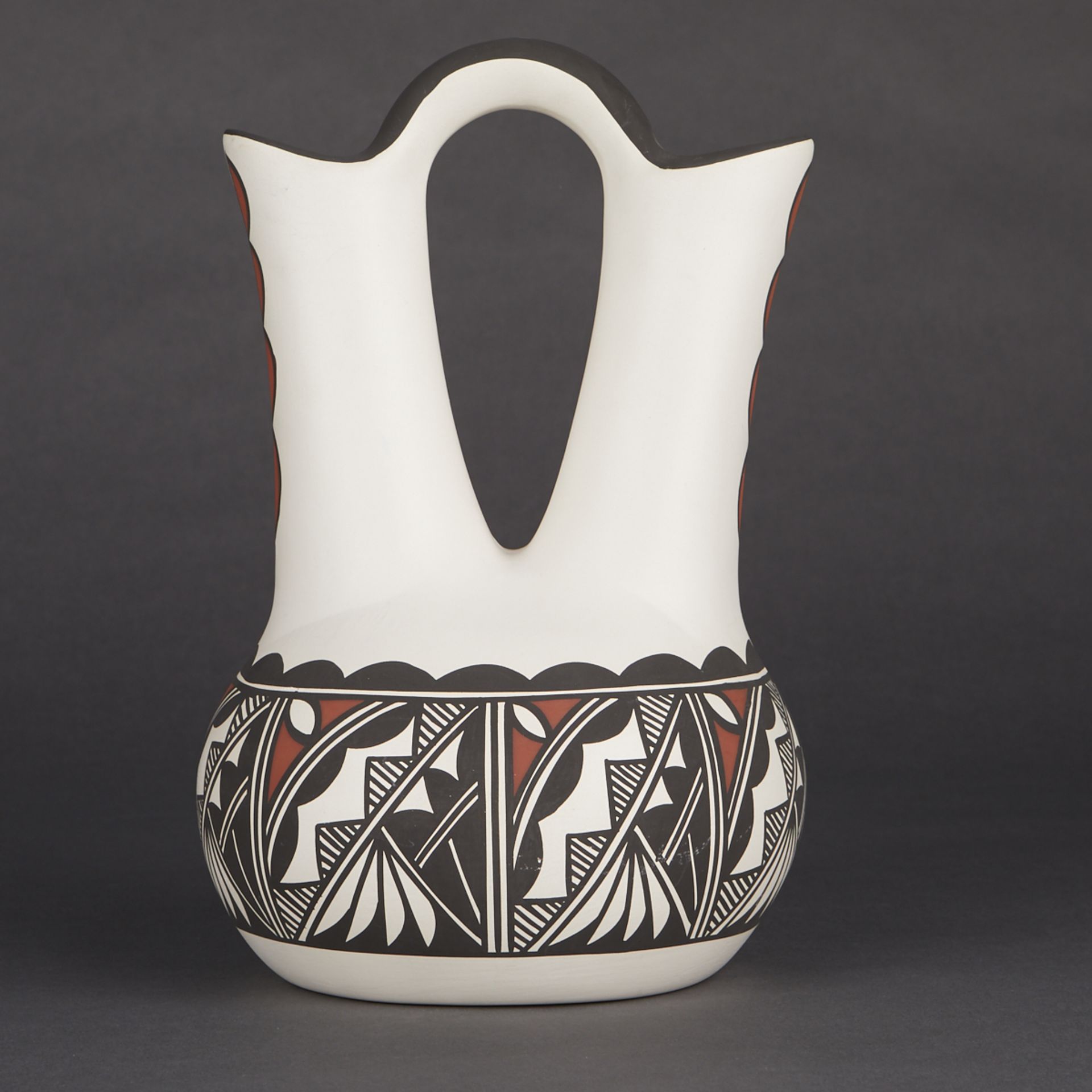 Lorraine & Cyrus Concho Acoma Wedding Vase - Image 2 of 8