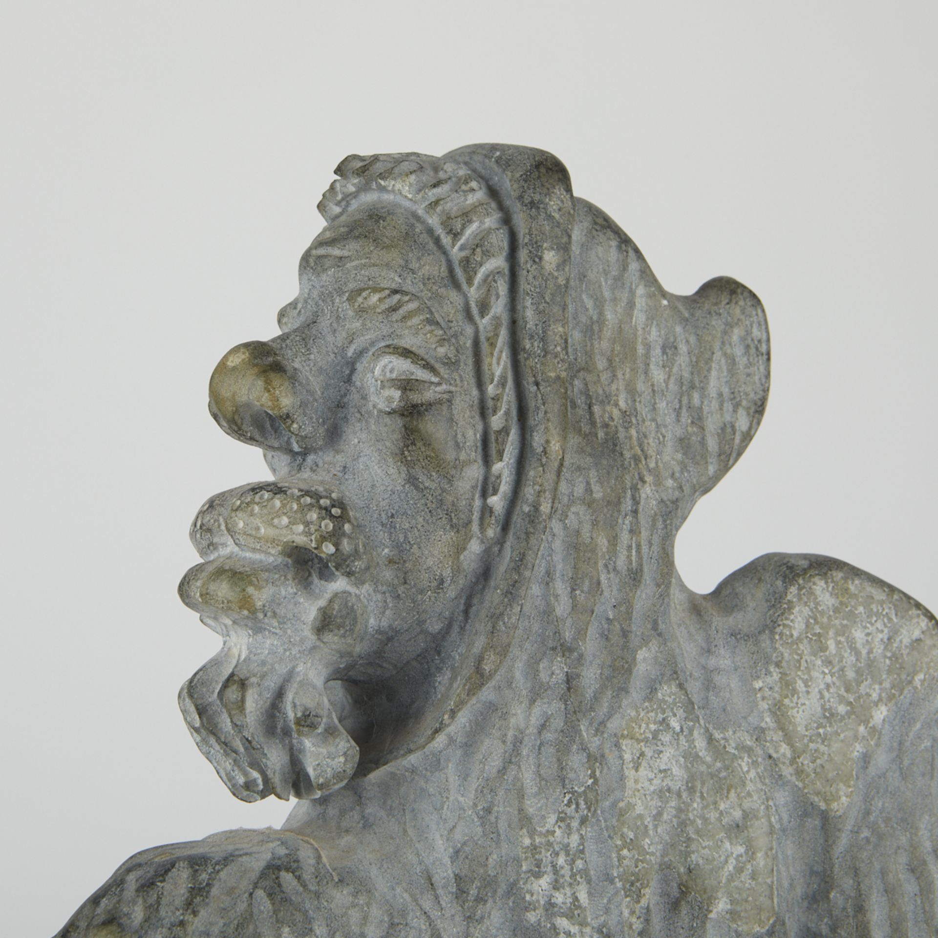 Large Stone Carving Man in Parka - Image 7 of 7