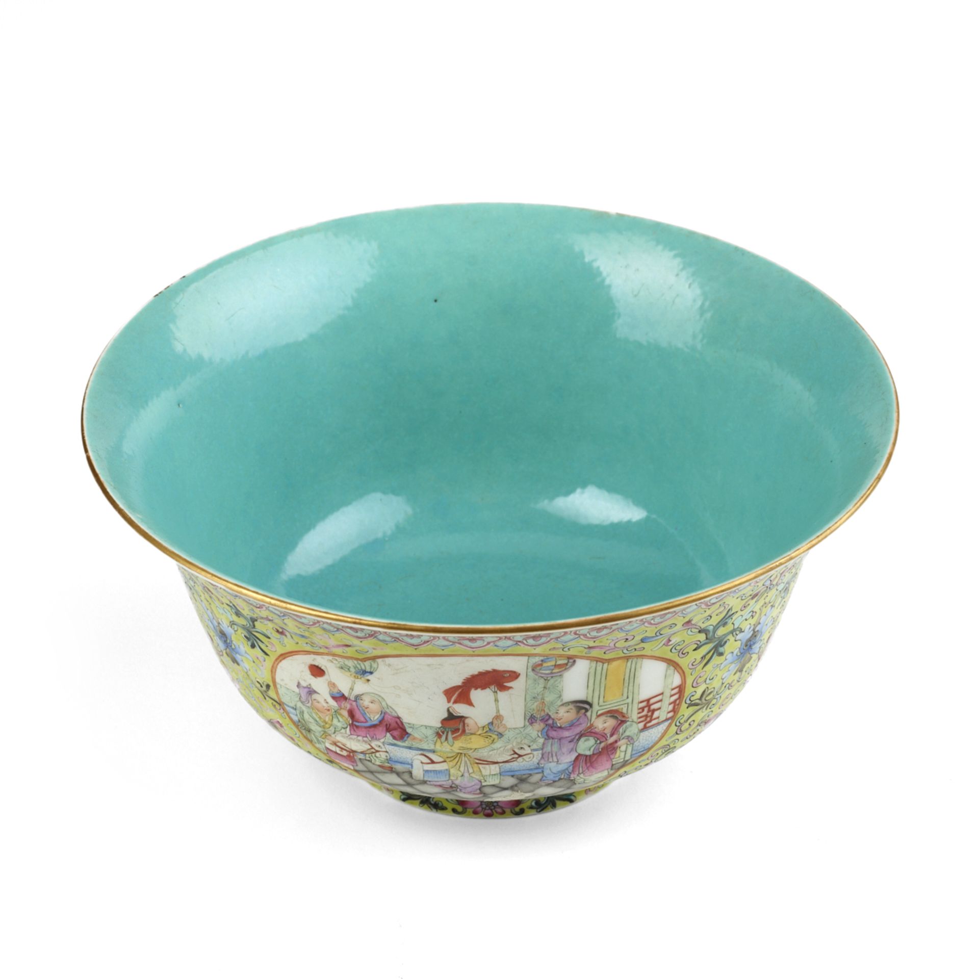 Chinese Qing Famille Rose Bowl Qianlong Mark - Image 5 of 7