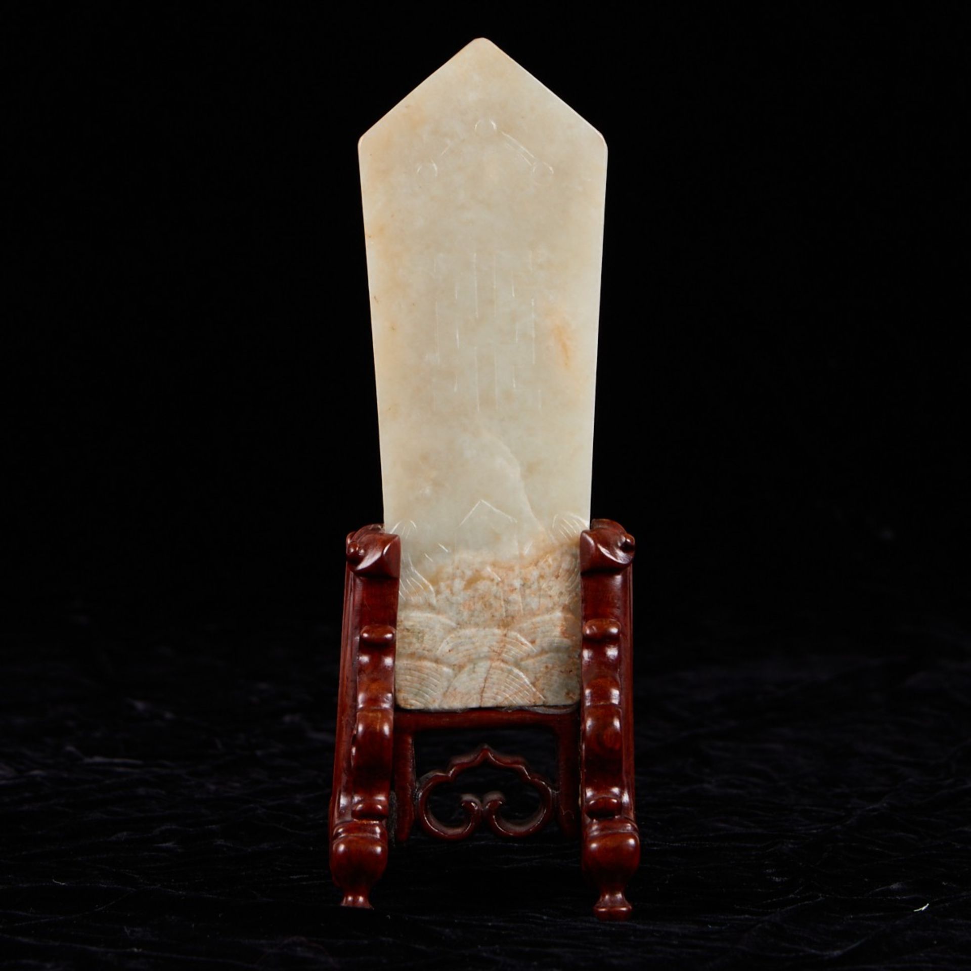 Chinese White Jade Kuei - Image 3 of 5