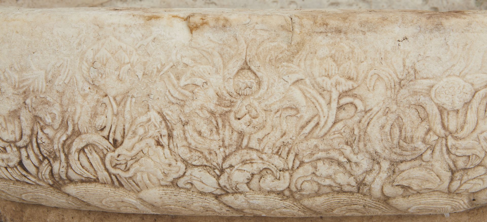Chinese Early Ming Marble Planter - Bild 2 aus 9