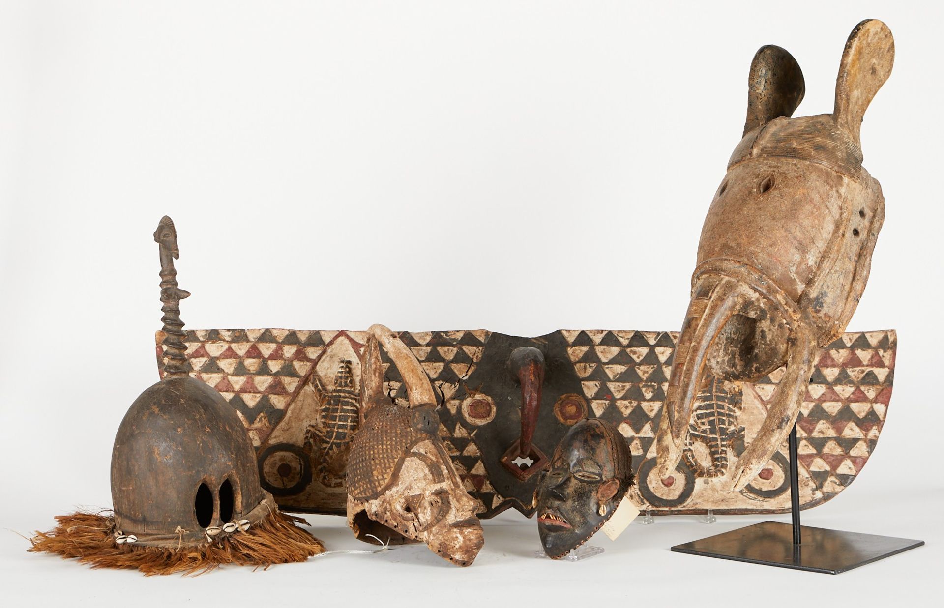 Grp: 5 20th c. African Carved Masks