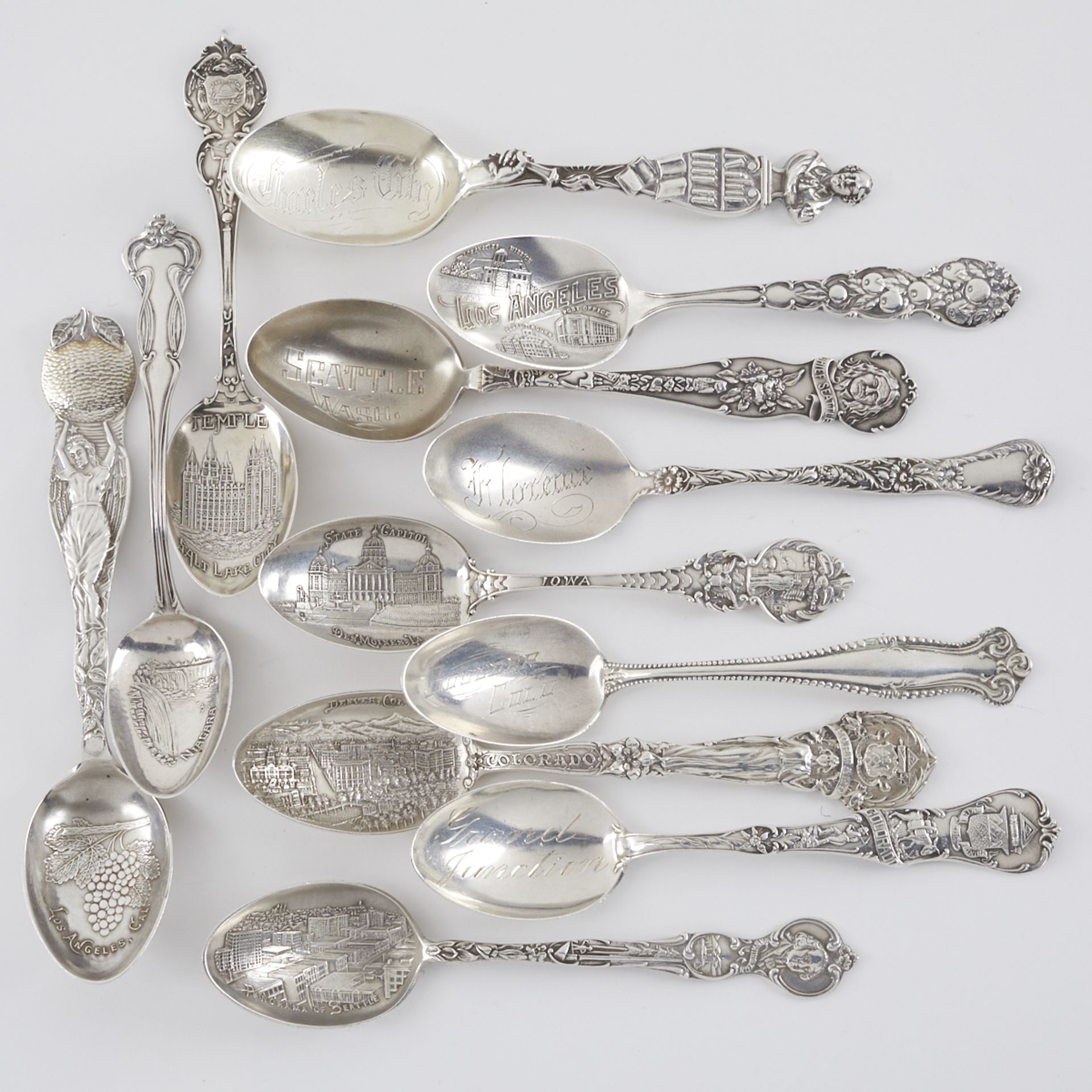Lrg Grp: Sterling Flatware & Souvenir Spoons - Image 7 of 7