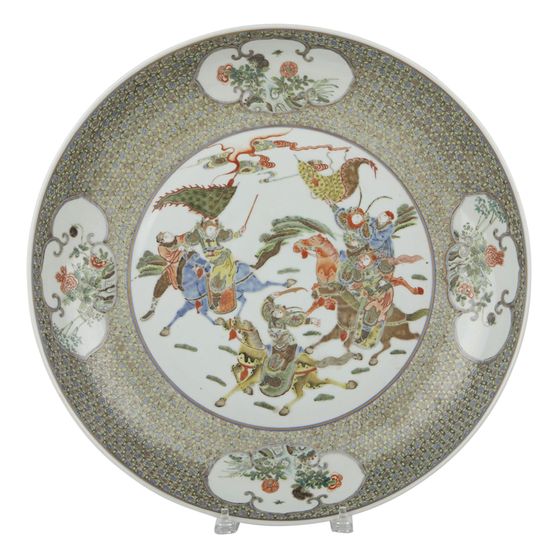 Chinese Qing Famille Verte Porcelain Charger