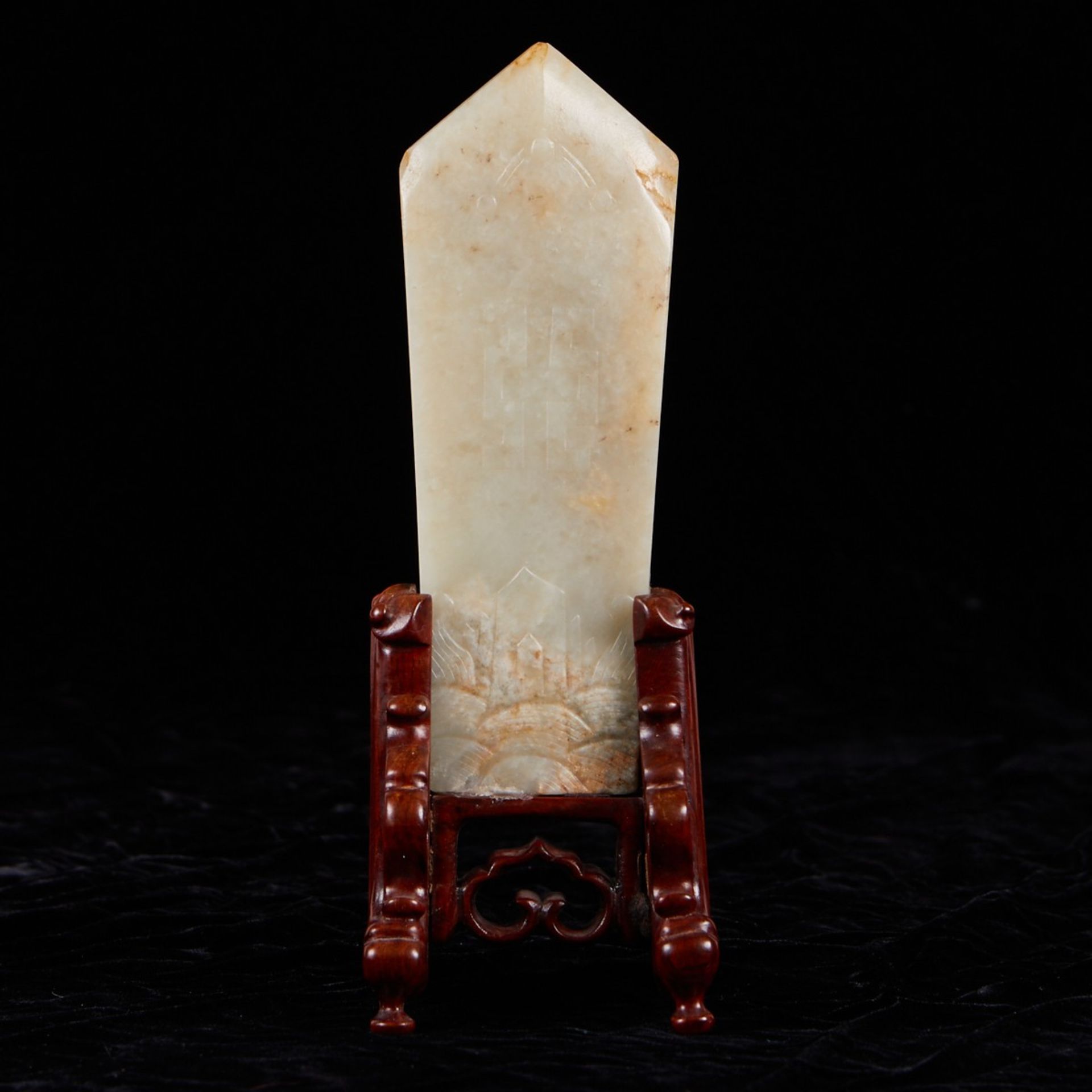 Chinese White Jade Kuei