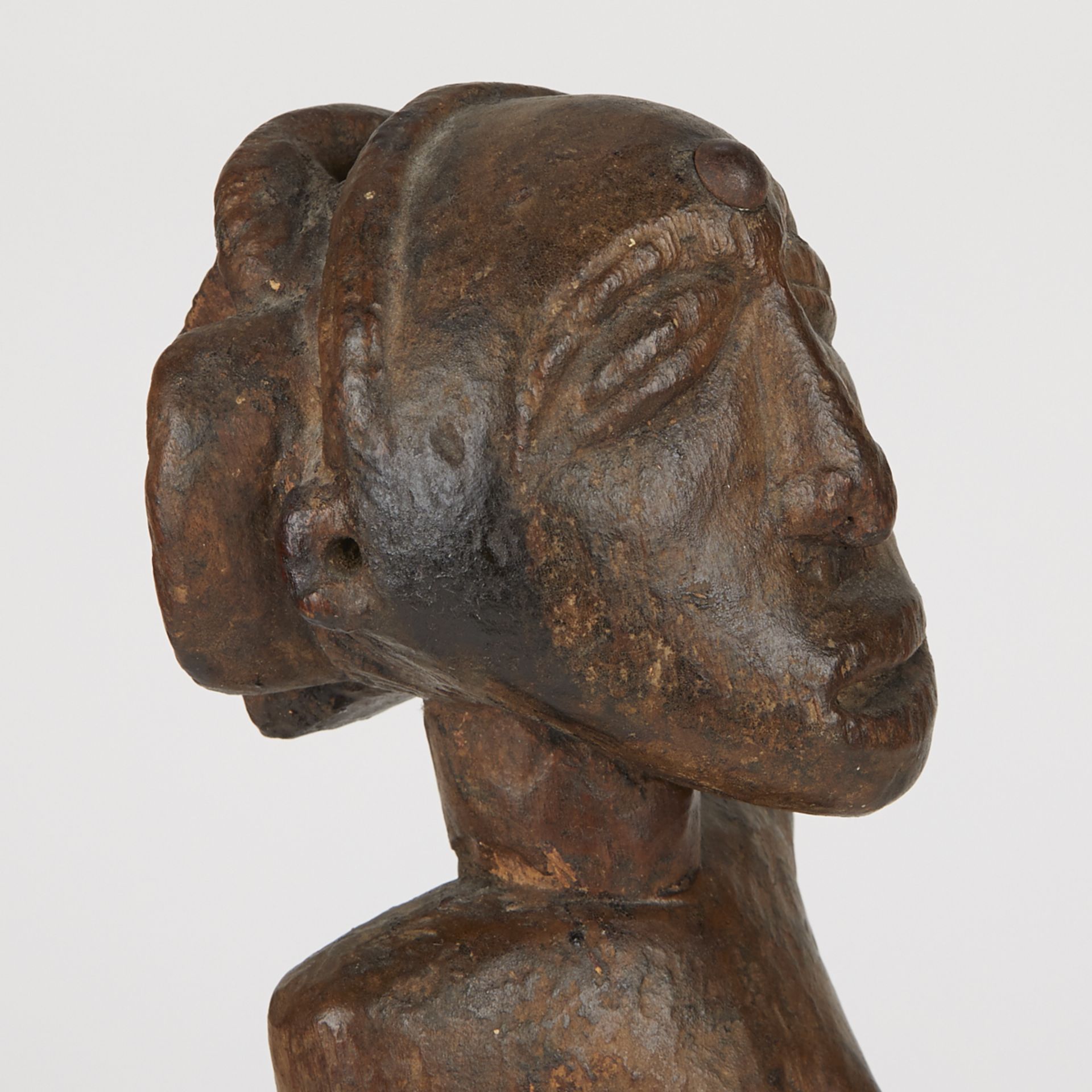 Grp: 5 20th c. African Carved Wood Figures - Image 29 of 38