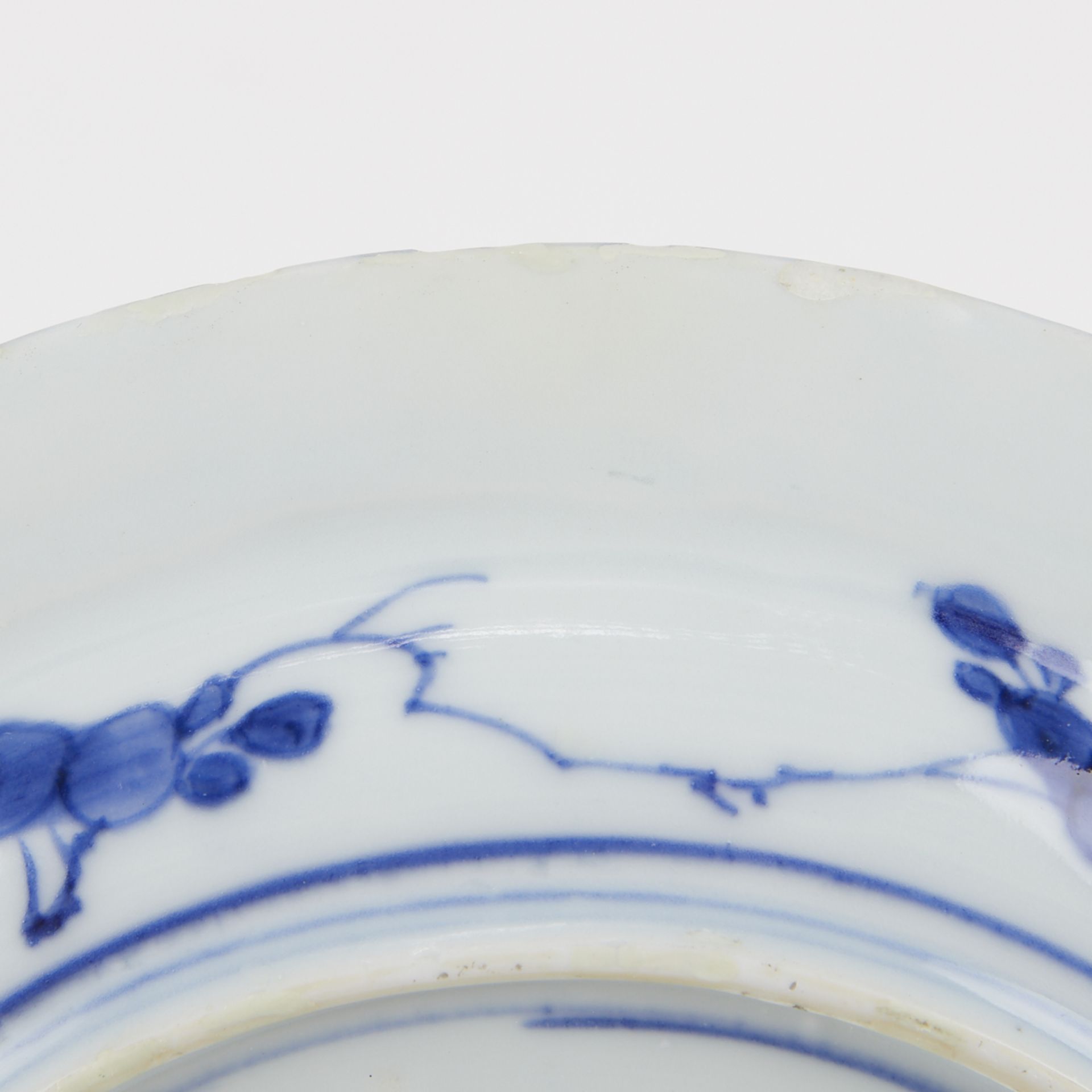 17th c. Blue & White "Deshima Island" Pattern Pottery Plate - Image 9 of 10