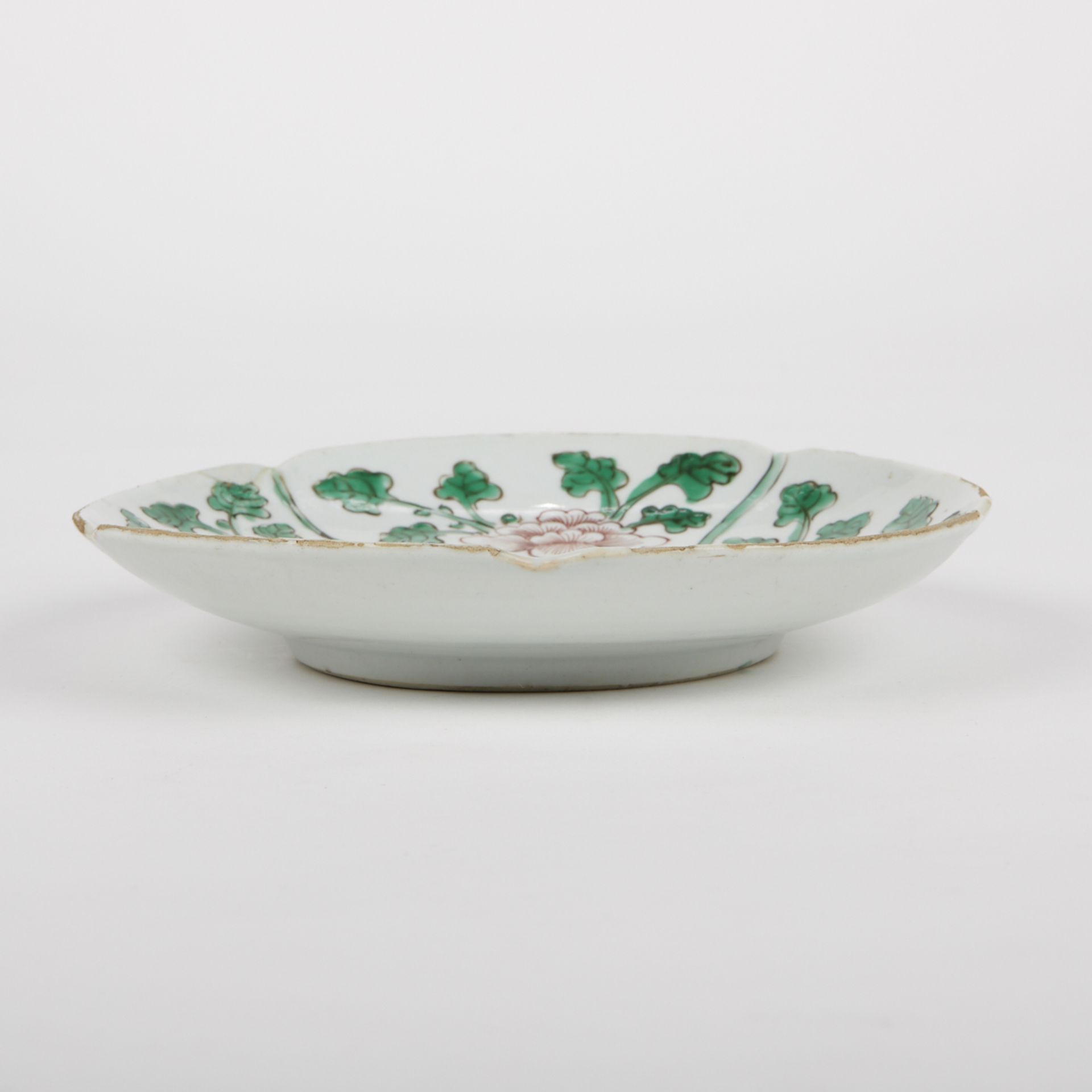 Chinese Ming Wucai Fish & Flora Dish - Marked - Image 5 of 8