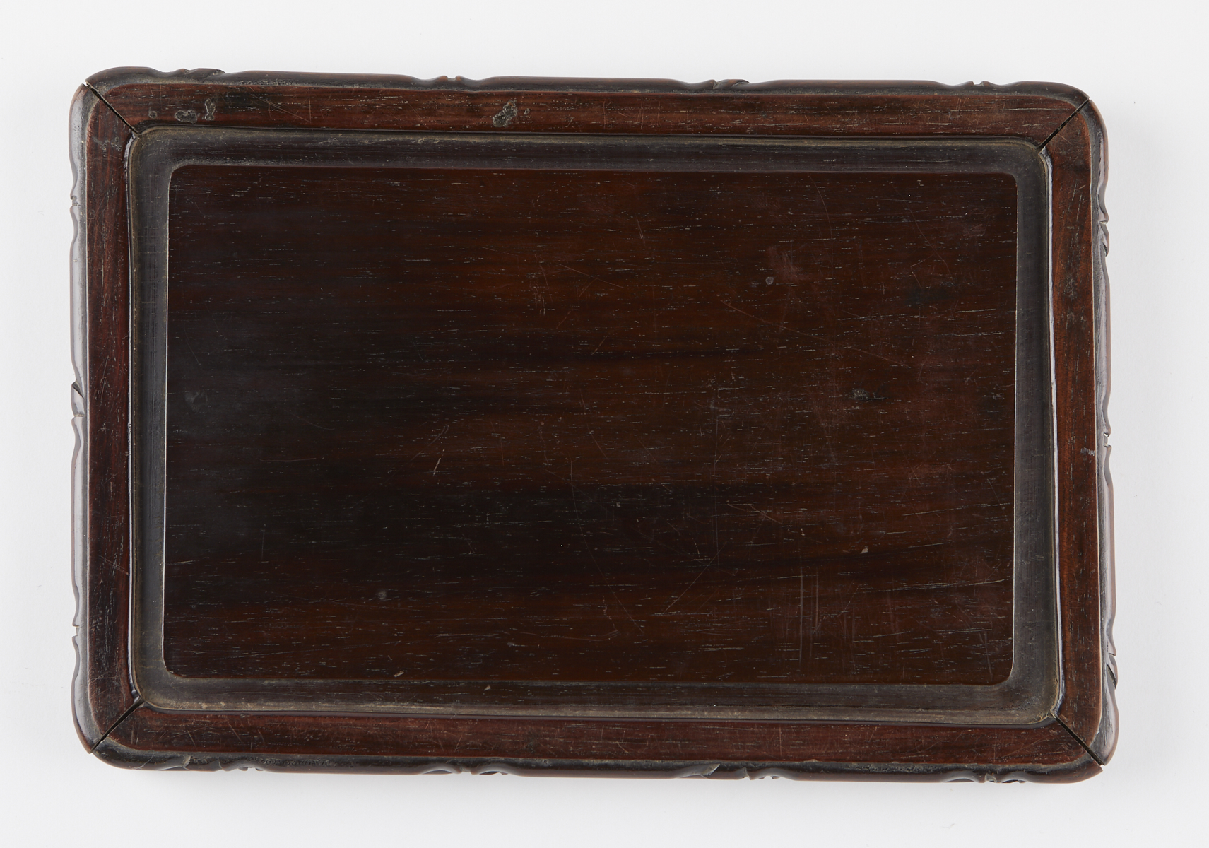 Chinese Carved Wooden Tray - Image 2 of 2