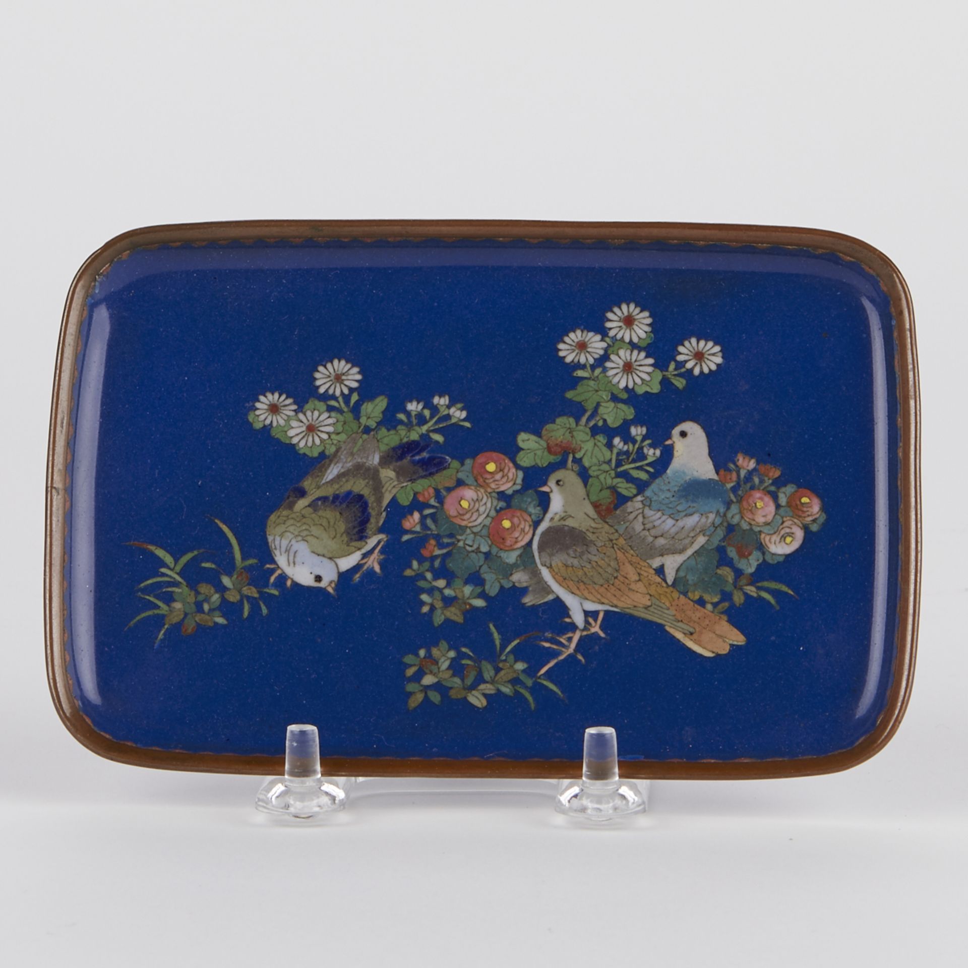 Grp: 5 Japanese Meiji Cloisonne Vessels - Image 2 of 11