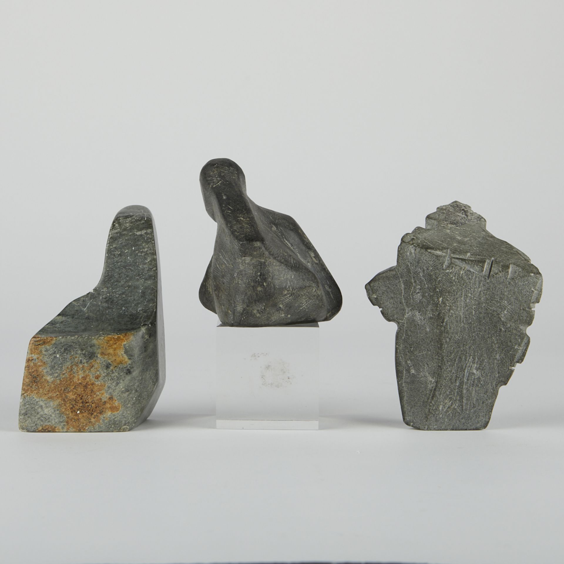 Grp: 3 Abstract Stone Carvings Inuit - Image 3 of 8