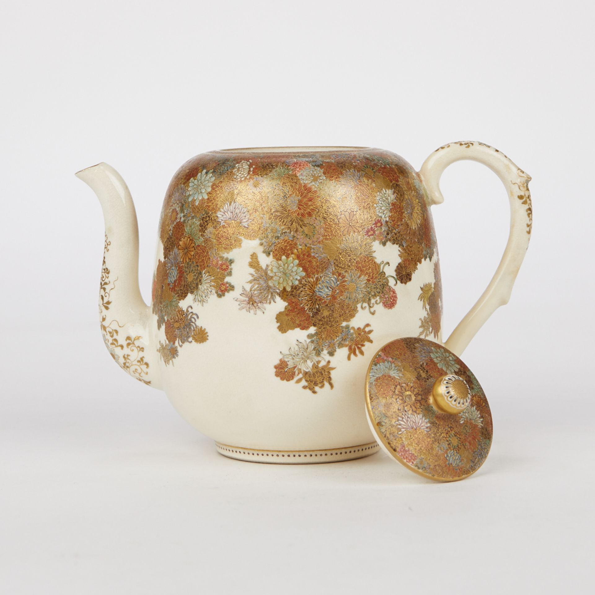 Yabu Meizan Satsuma Teapot - Bild 5 aus 17