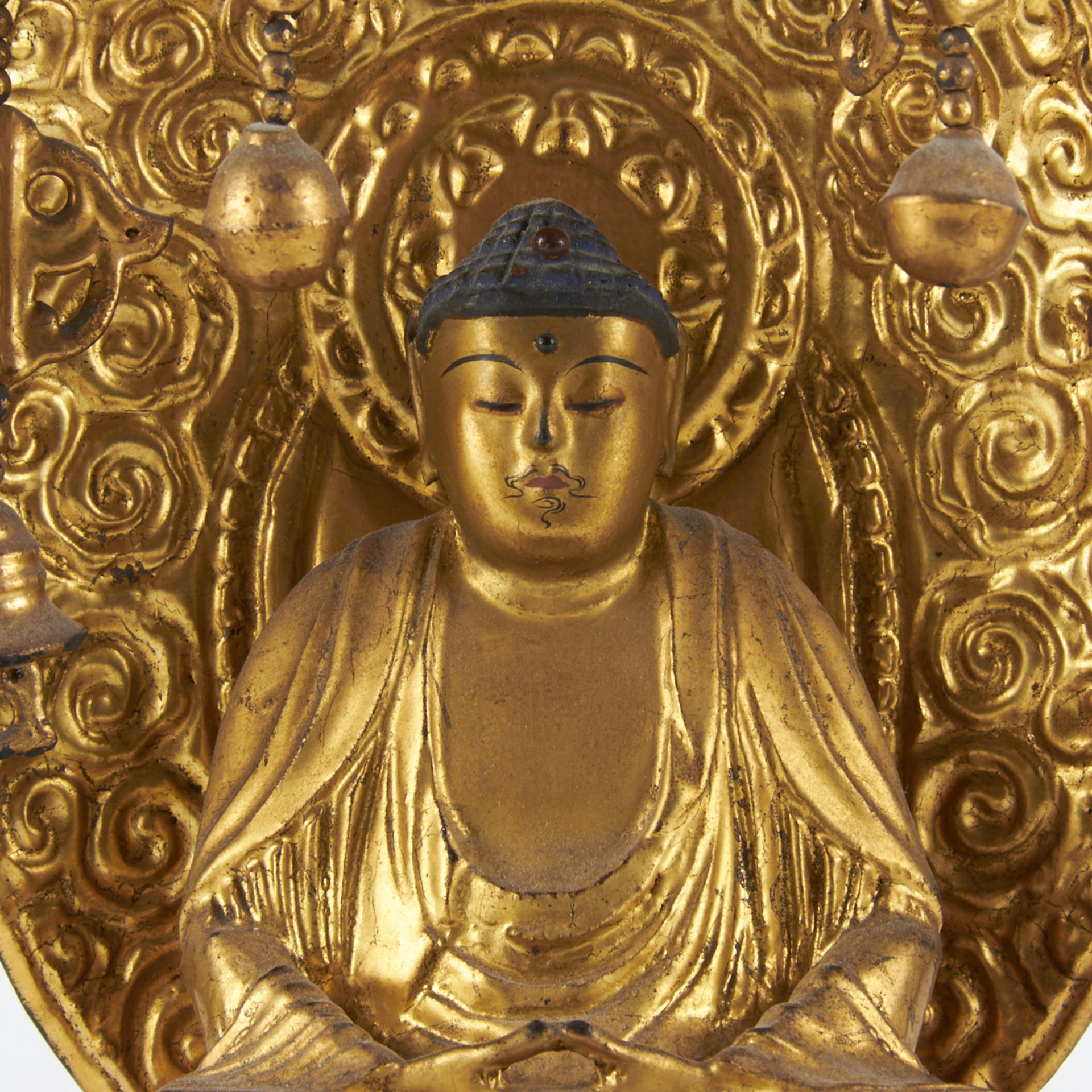 Japanese Buddha w/ Dangling Elements - Image 6 of 6