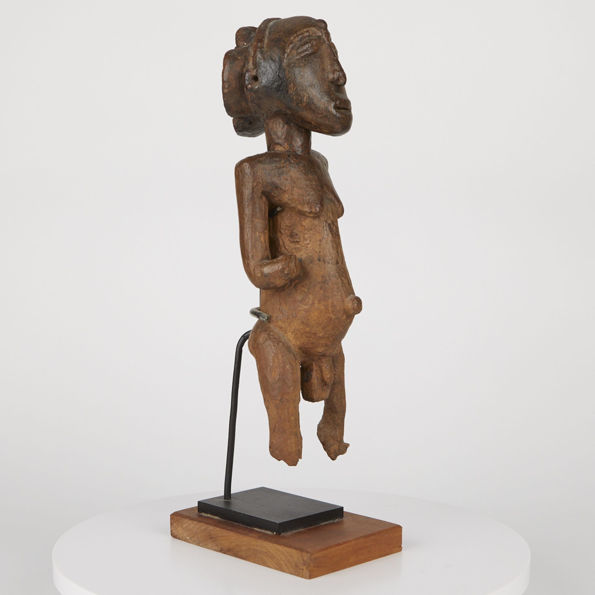 Grp: 5 20th c. African Carved Wood Figures - Image 24 of 38