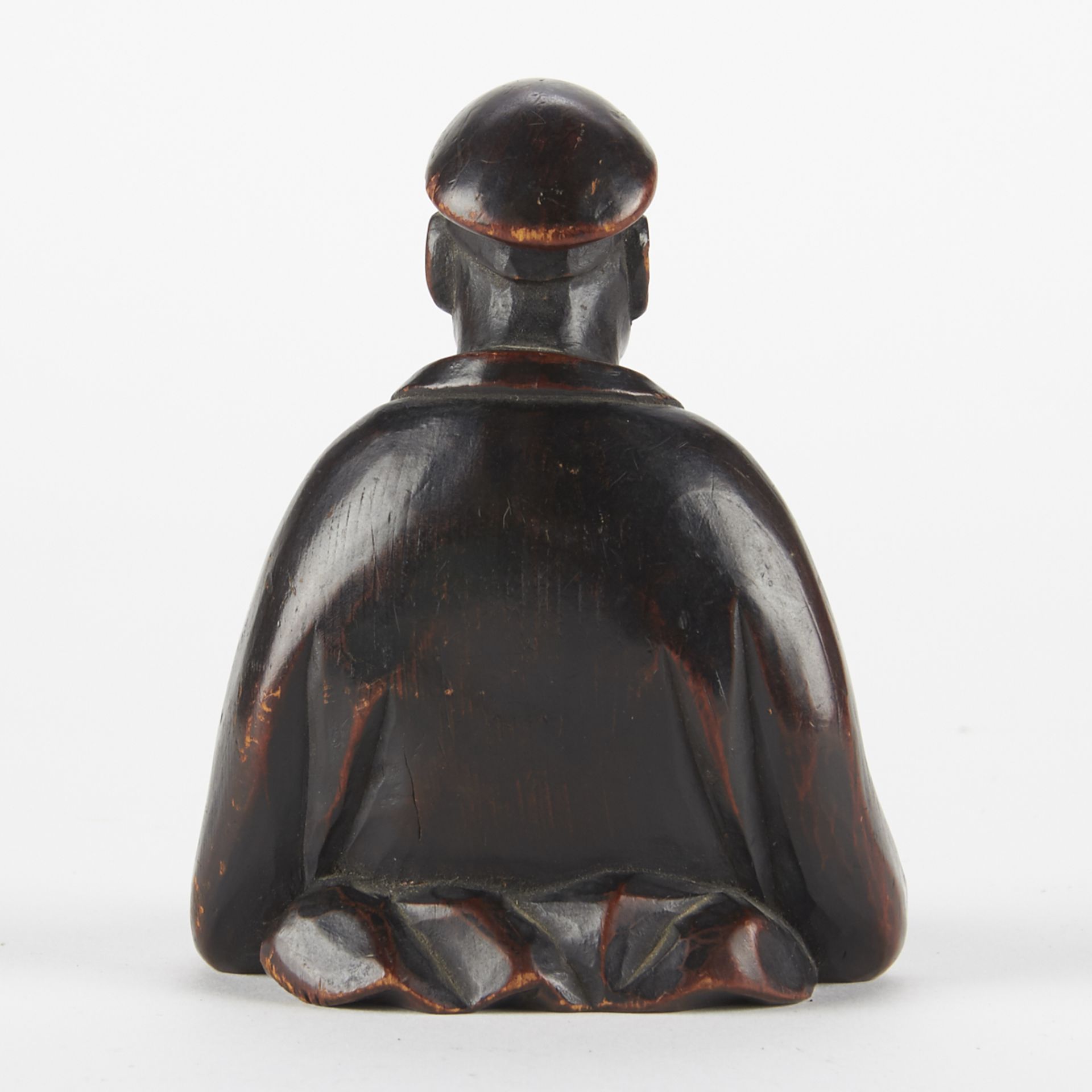 Early Japanese Monk Carving "Ryou Sai" - Image 3 of 6