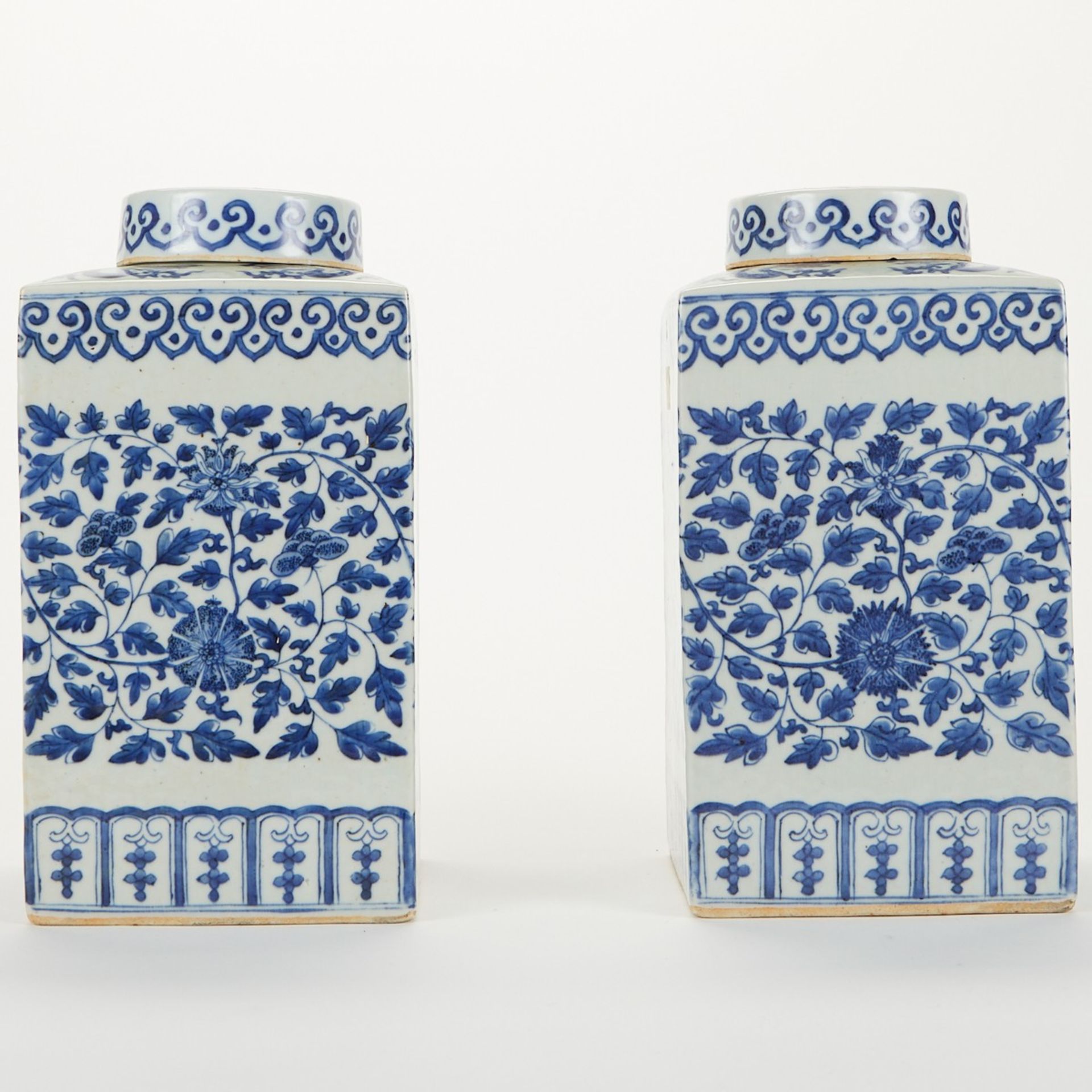 Pair of Chinese Export Blue & White Porcelain Ginger Jars - Image 5 of 9