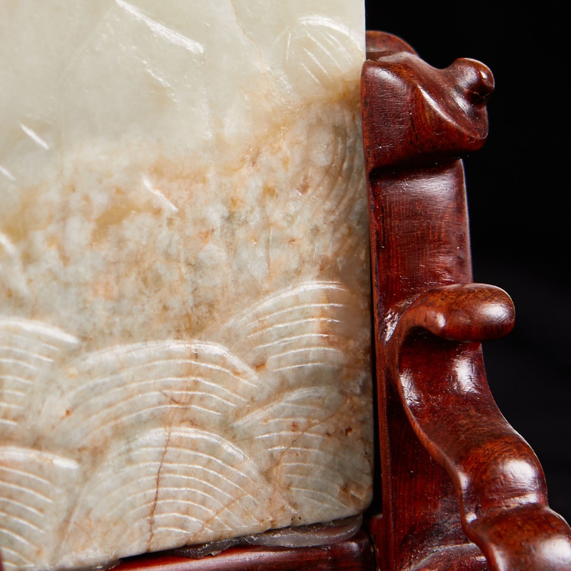 Chinese White Jade Kuei - Image 4 of 5