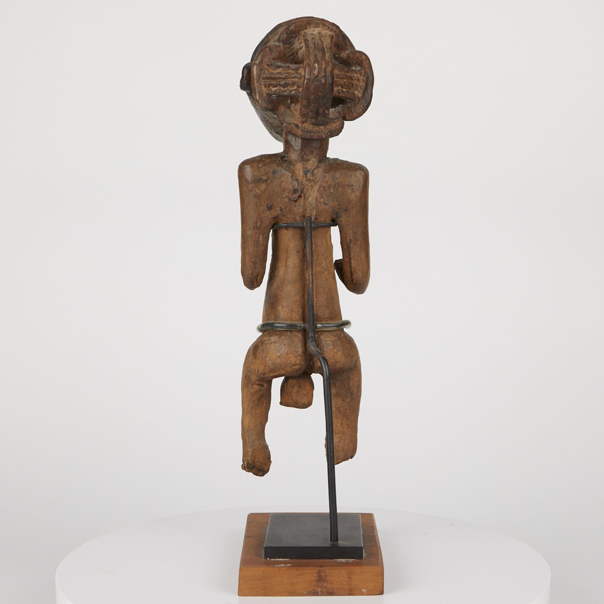 Grp: 5 20th c. African Carved Wood Figures - Image 27 of 38