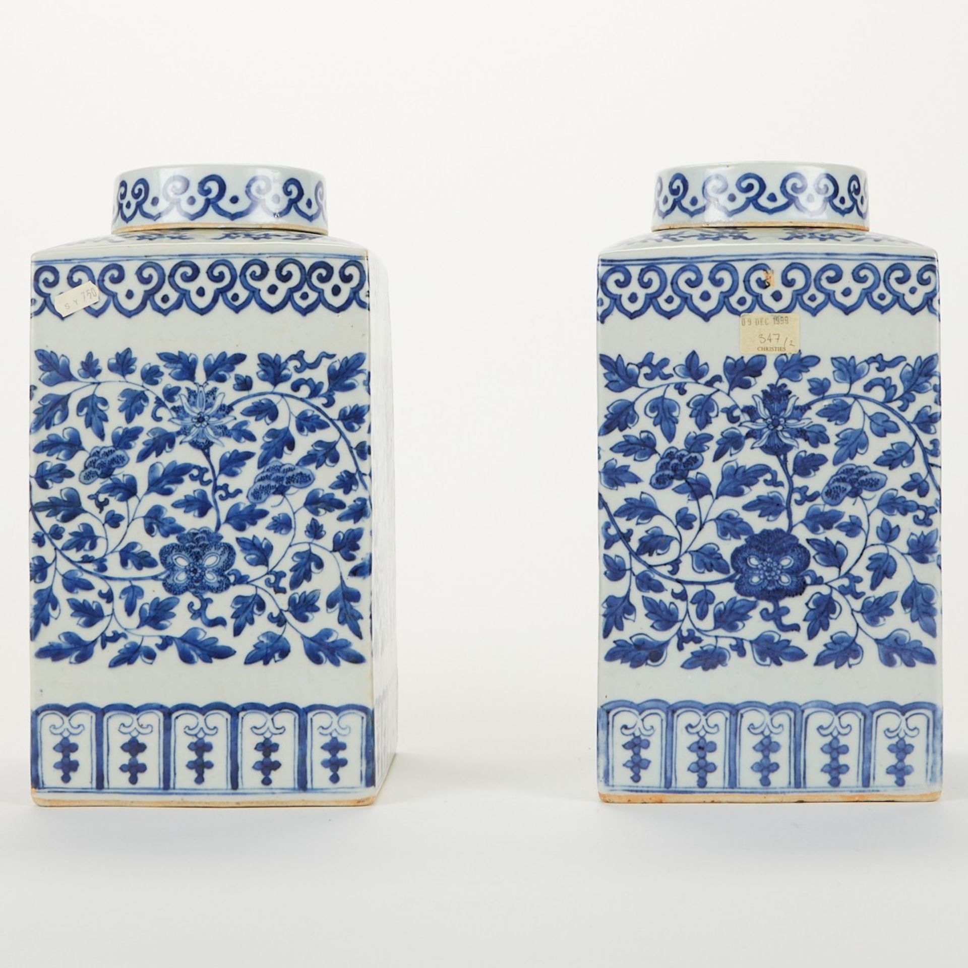 Pair of Chinese Export Blue & White Porcelain Ginger Jars - Image 4 of 9