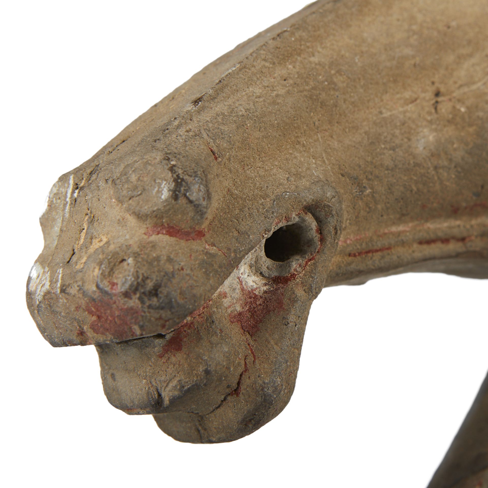 Chinese Han or Tang Terracotta Horse Head - Image 7 of 7