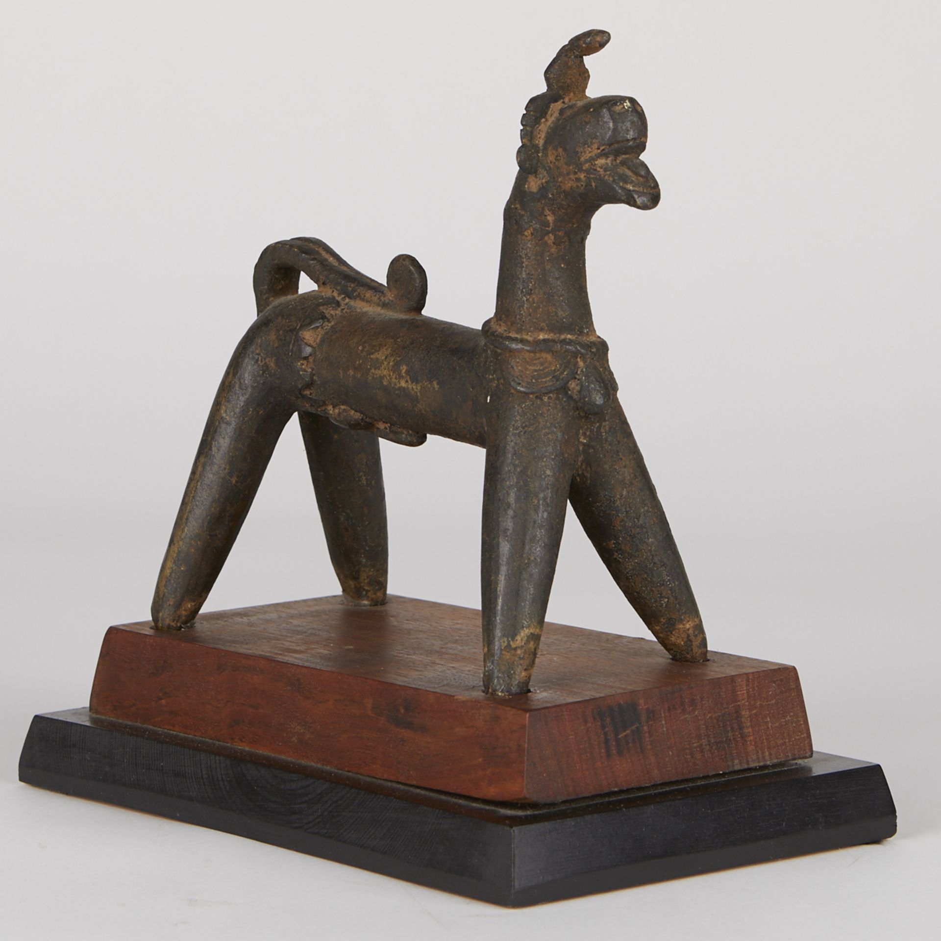 Grp: 3 20th c. African Bronze Sculptures - Image 19 of 24