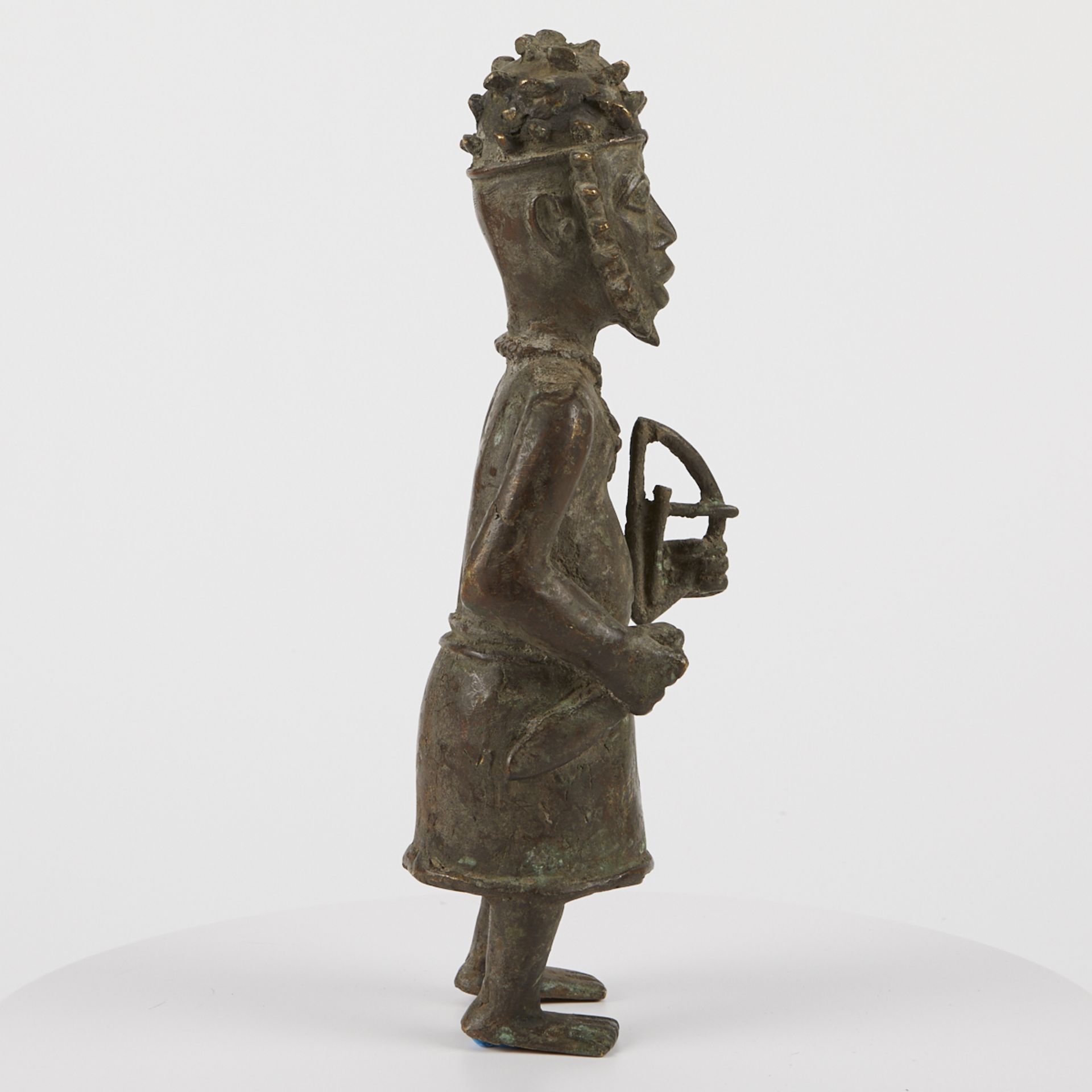 Grp: 3 20th c. African Bronze Sculptures - Image 3 of 24