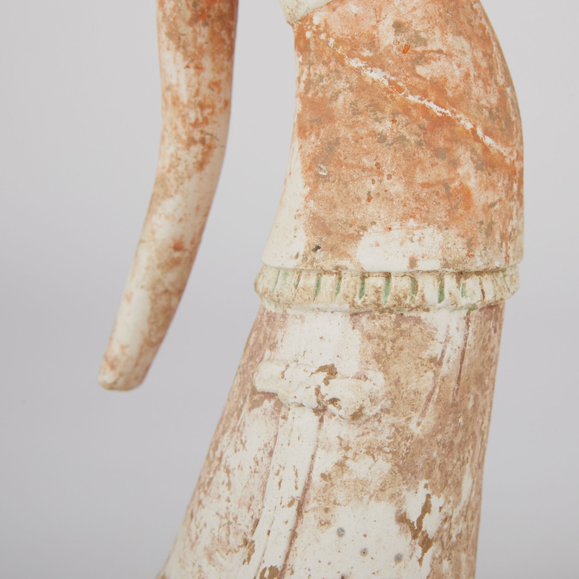 Pair Chinese Tang Dynasty Terracotta Tomb Figures - Image 11 of 17