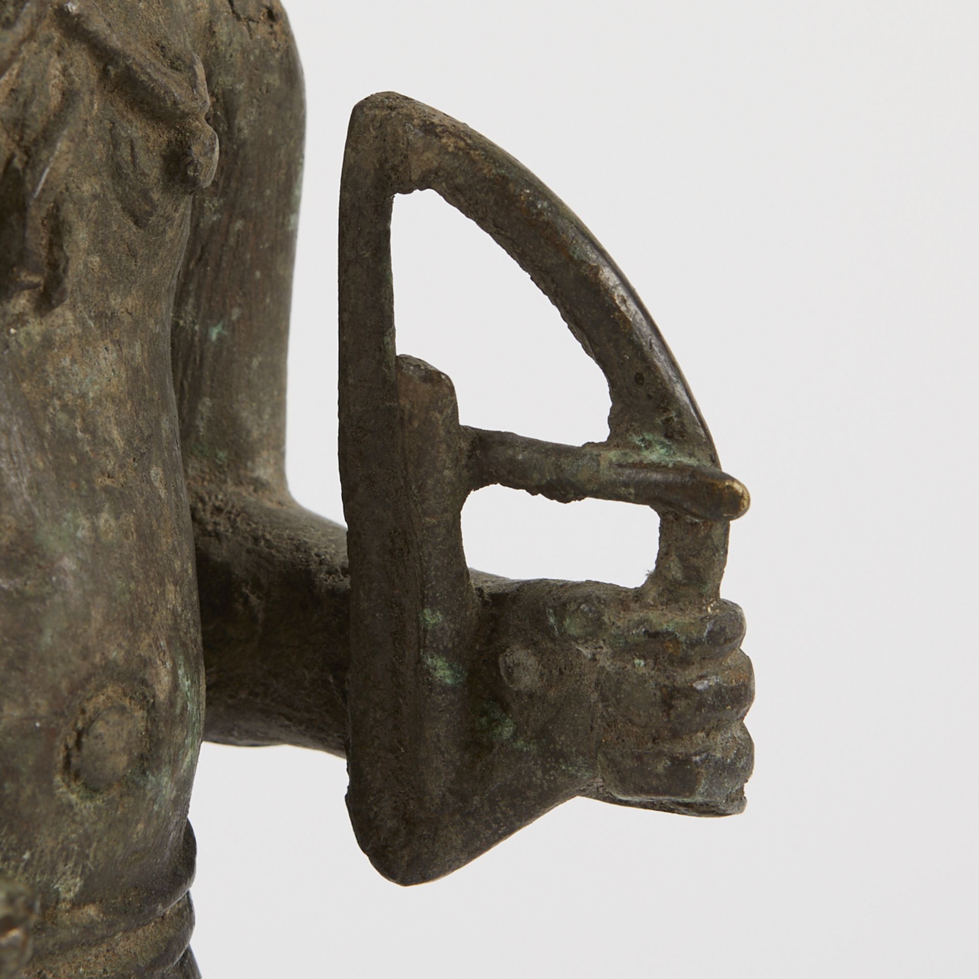 Grp: 3 20th c. African Bronze Sculptures - Image 8 of 24