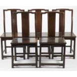 Set of 5 Chinese Wooden Chairs