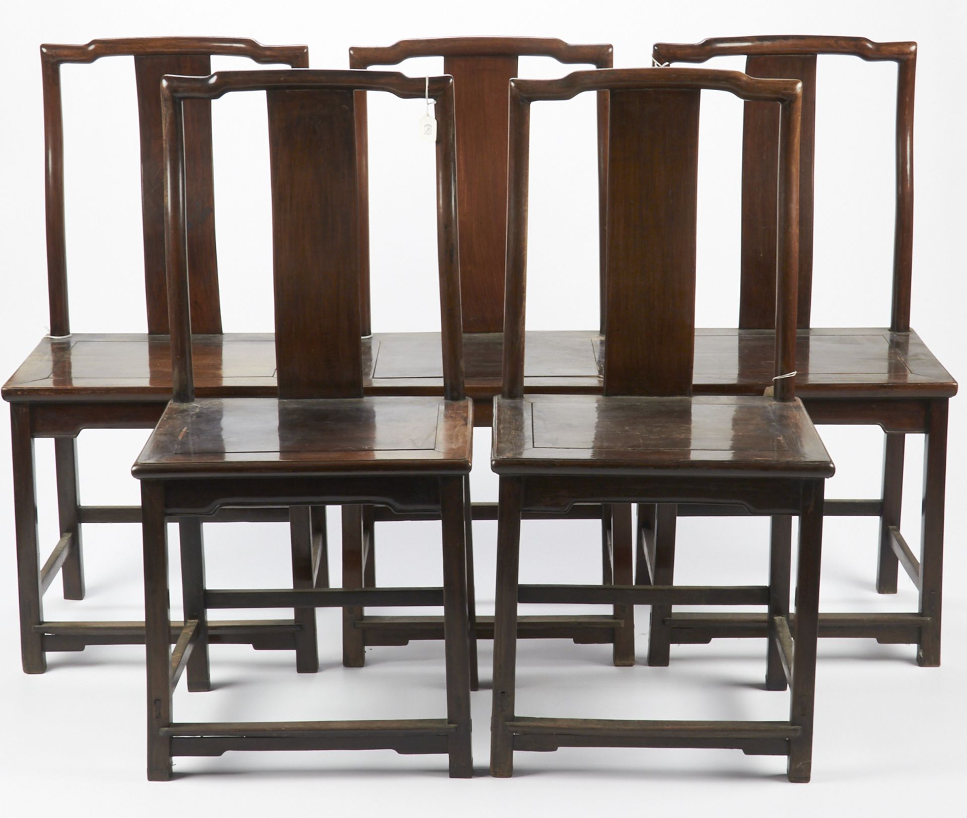 Set of 5 Chinese Wooden Chairs