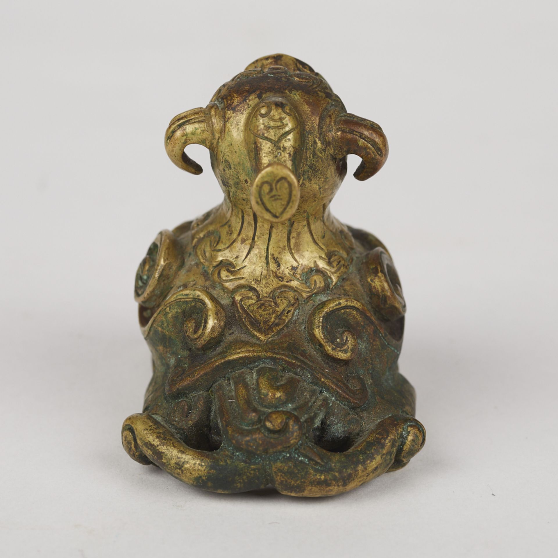 Chinese Bronze Foo Dog Paperweight - Image 4 of 9