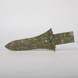 Archaic Chinese Bronze Dagger Axe