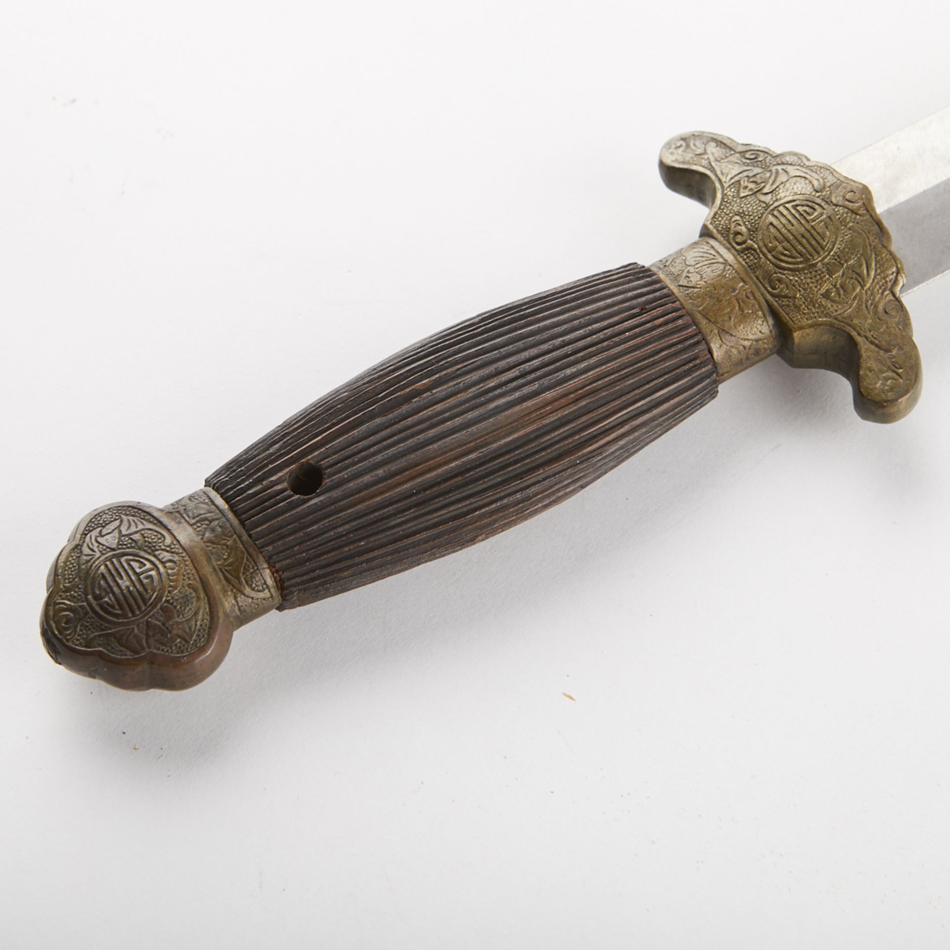 Chinese Sword w/ Wooden Scabbard - Image 9 of 13