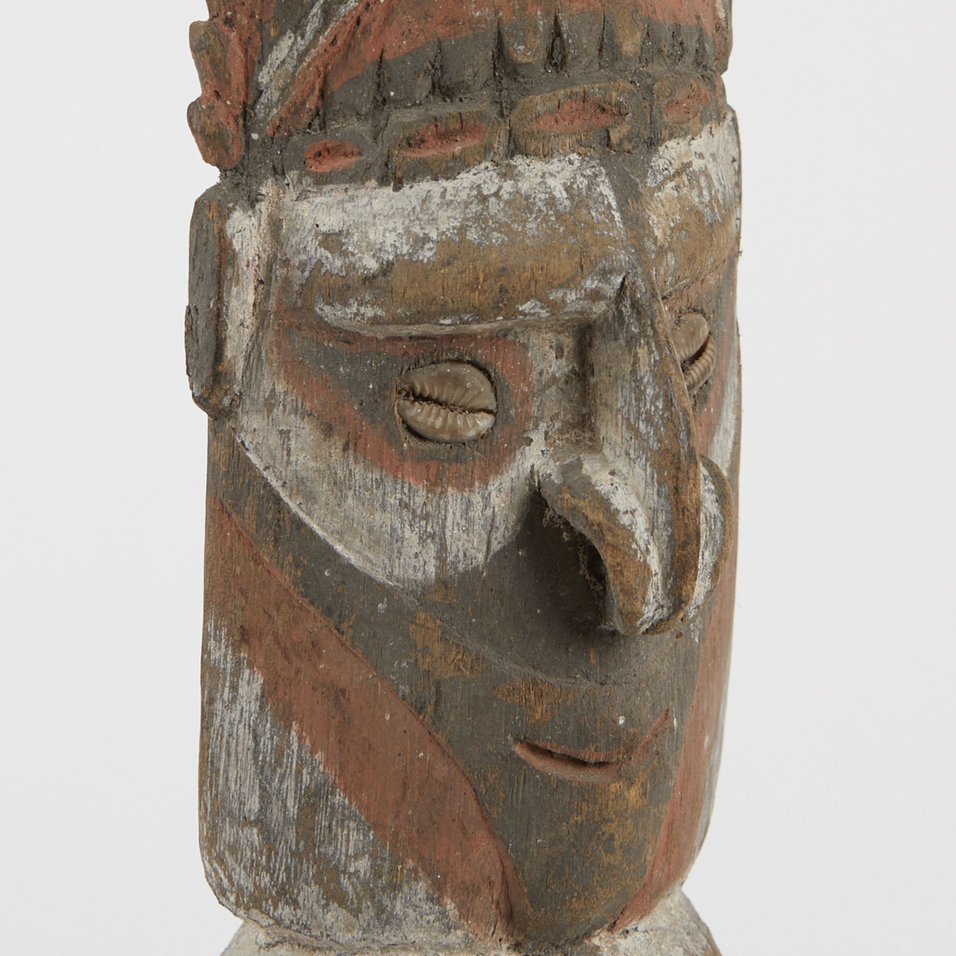 Grp: 5 20th c. African Carved Wood Figures - Image 37 of 38