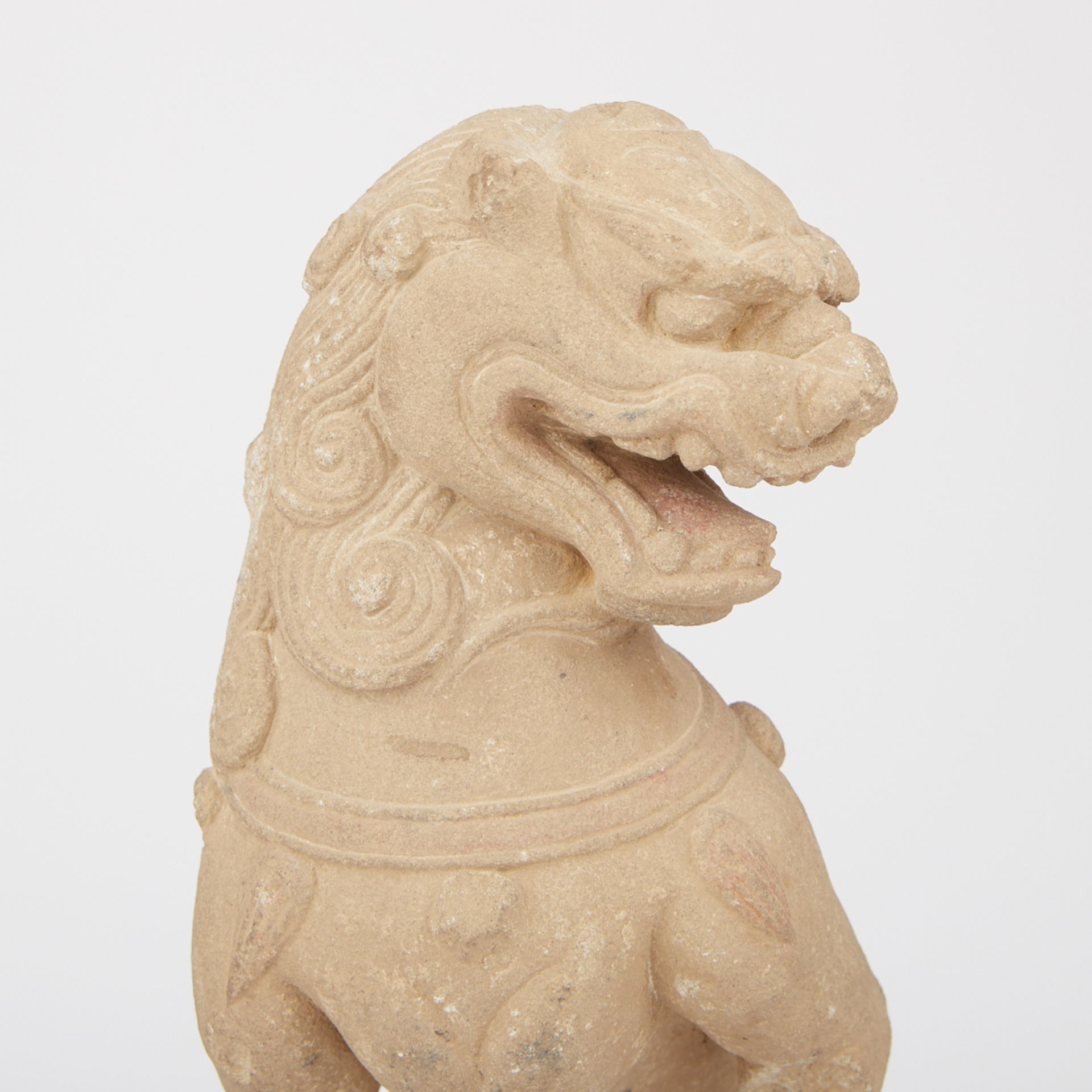 Chinese Carved Stone Guardian Lion - Image 6 of 9